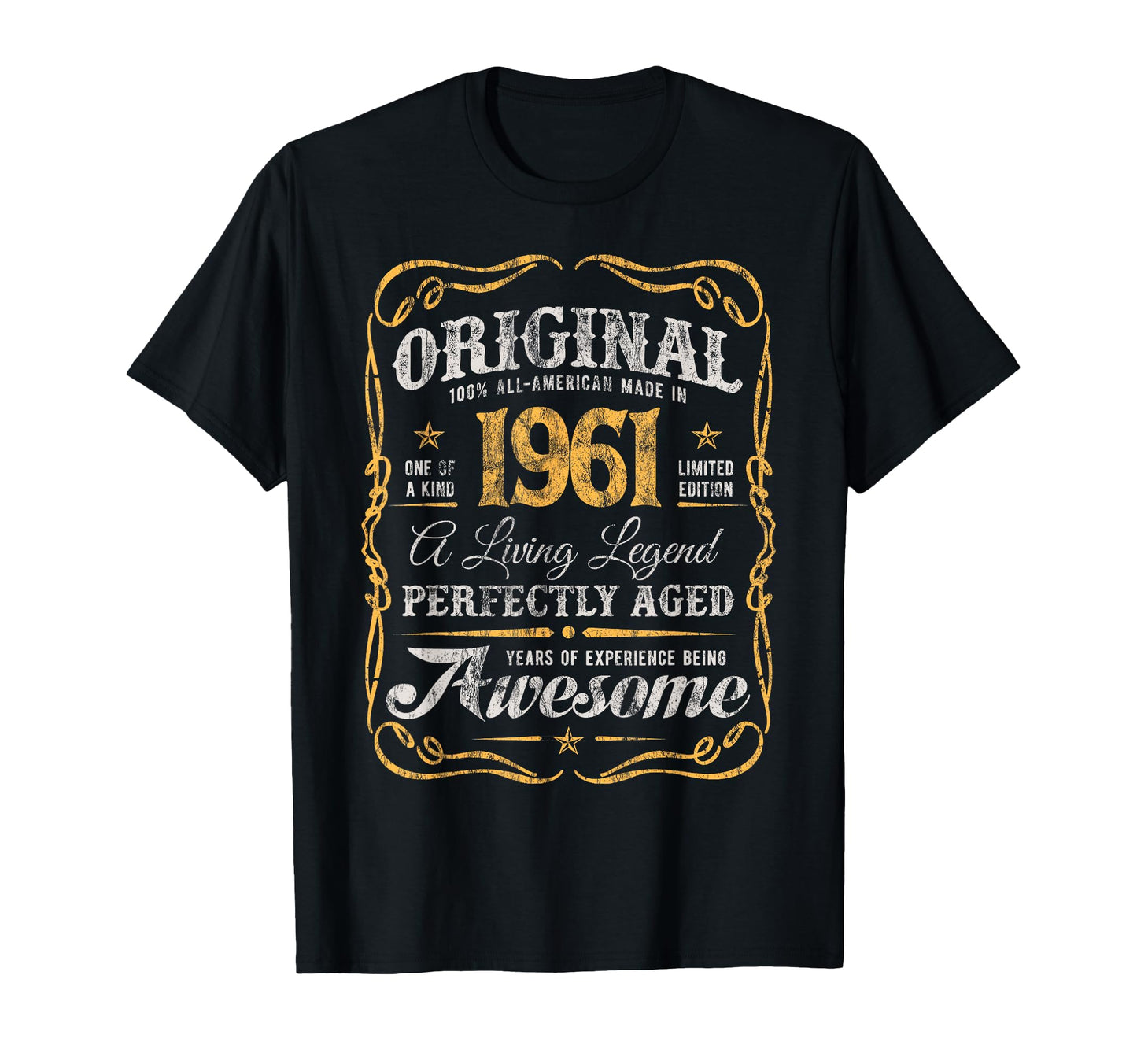Original Made 1961 65Th Birthday T-Shirt - Aesthetic Graphic Unisex - T-Shirt, Sweatshirt, Hoodie