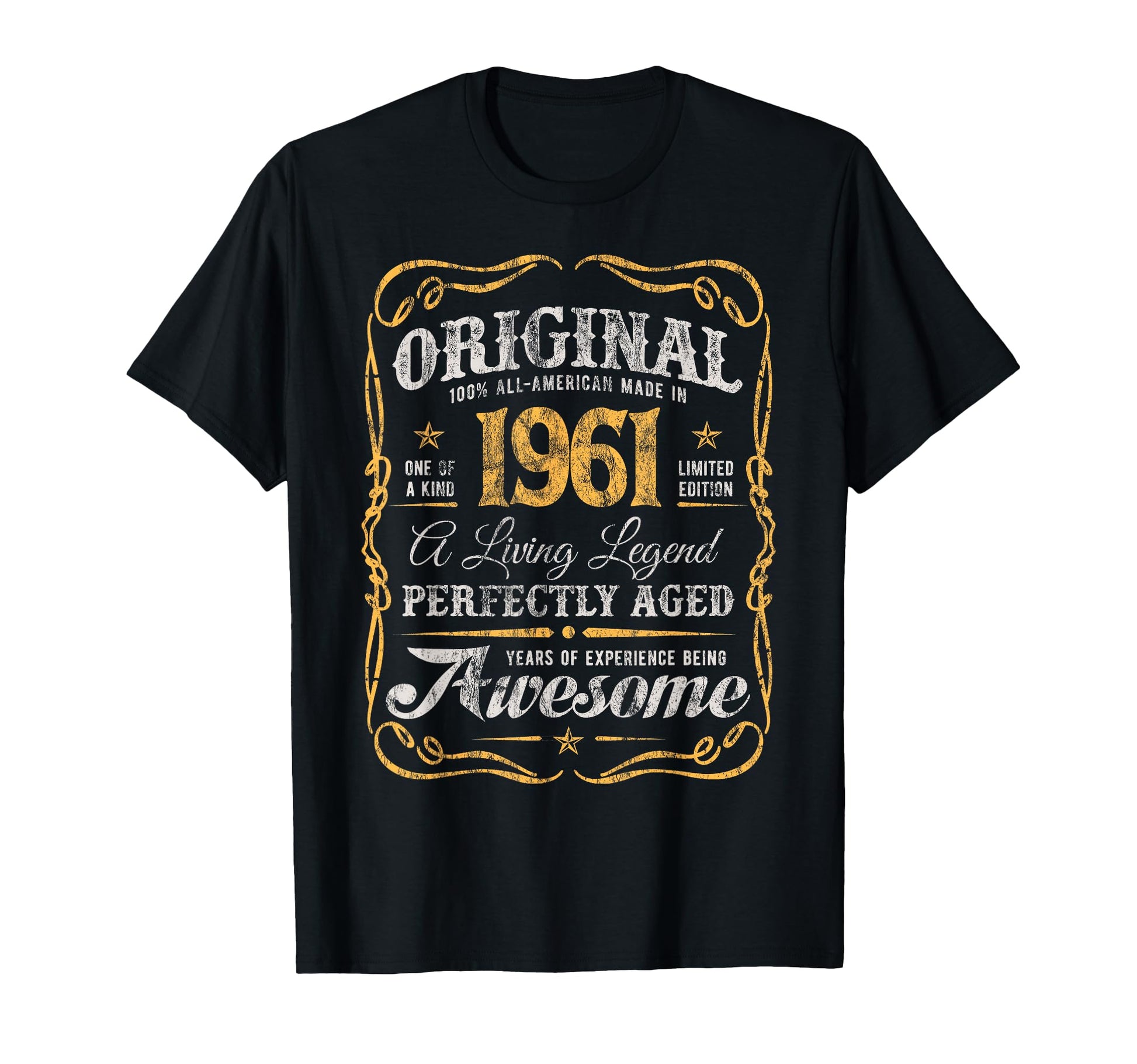 Original Made 1961 65Th Birthday T-Shirt - Aesthetic Graphic Unisex - T-Shirt, Sweatshirt, Hoodie