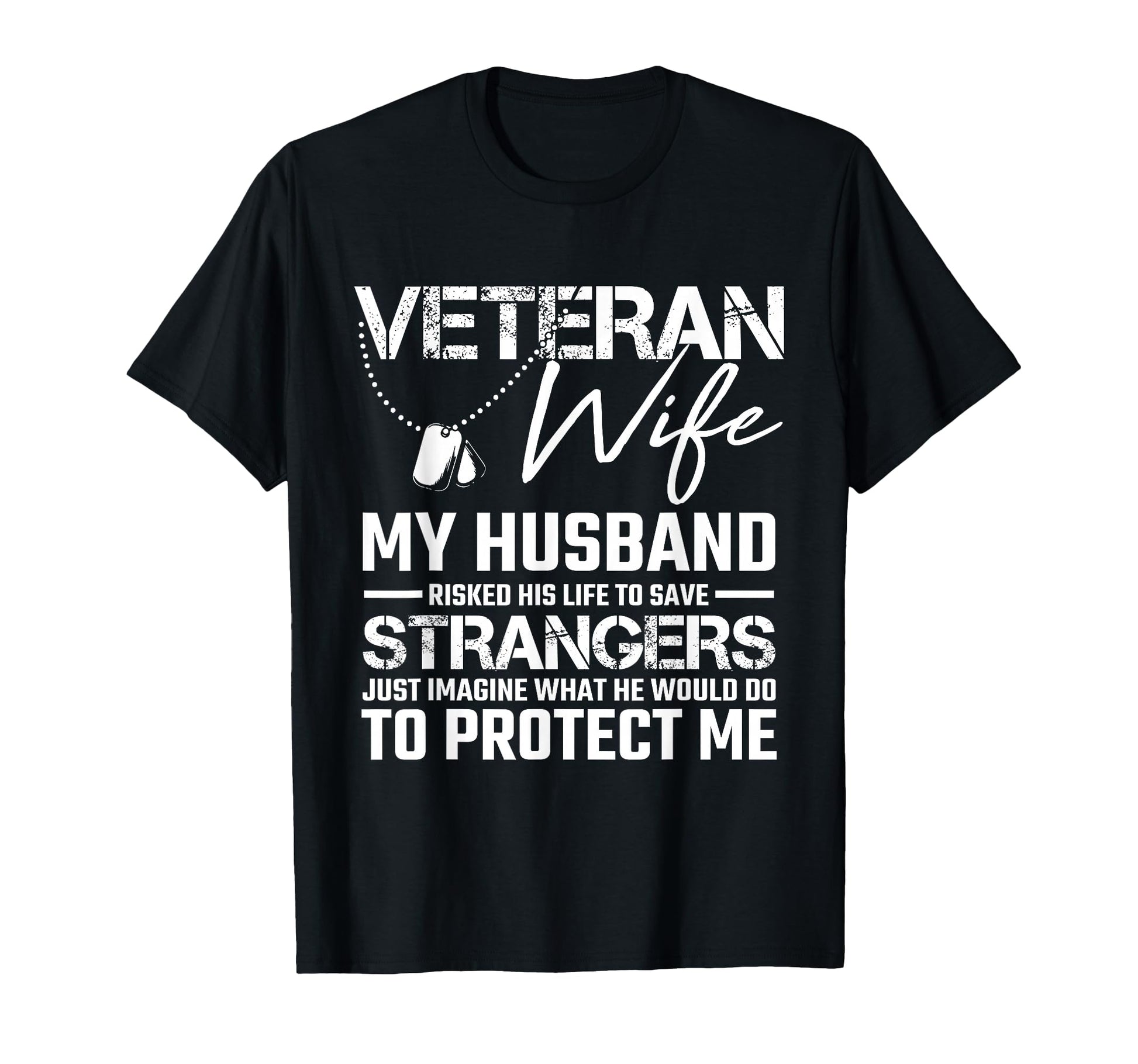 Veteran Wife Army Husband Soldier T-Shirt - Minimalist Print Men Women - T-Shirt, Sweatshirt, Hoodie