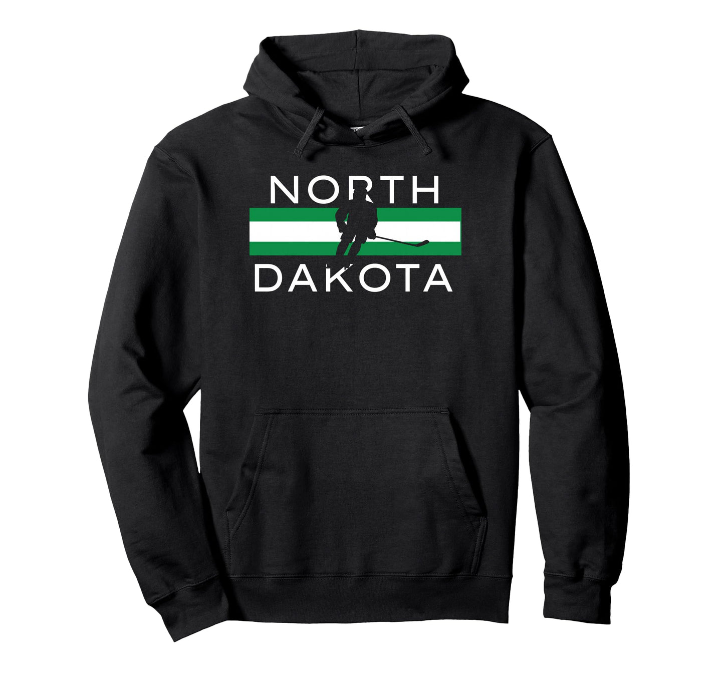 North Dakota Ice Hockey Player Forward Hoodie - Graphic Print for Adults - T-Shirt, Sweatshirt, Hoodie