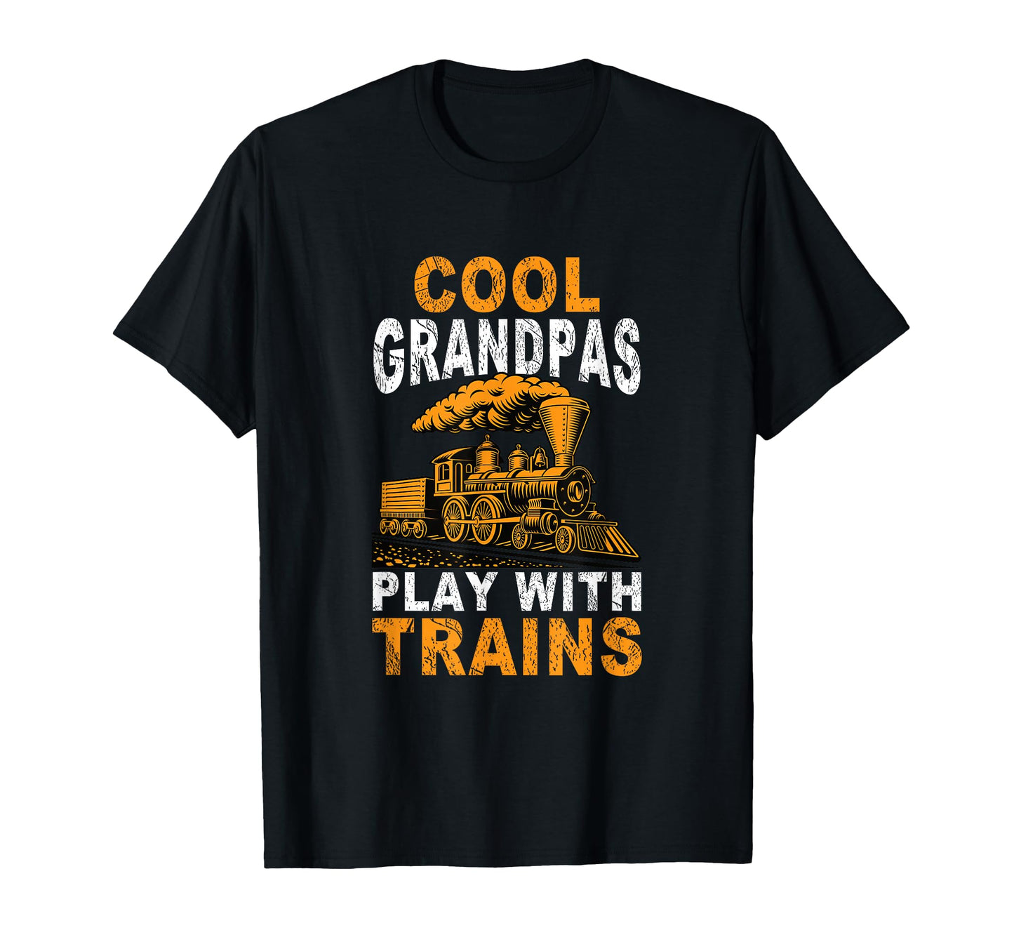 Grandpas Play Trains Locomotive Train T-Shirt - Unique Graphic for Adults - T-Shirt, Sweatshirt, Hoodie