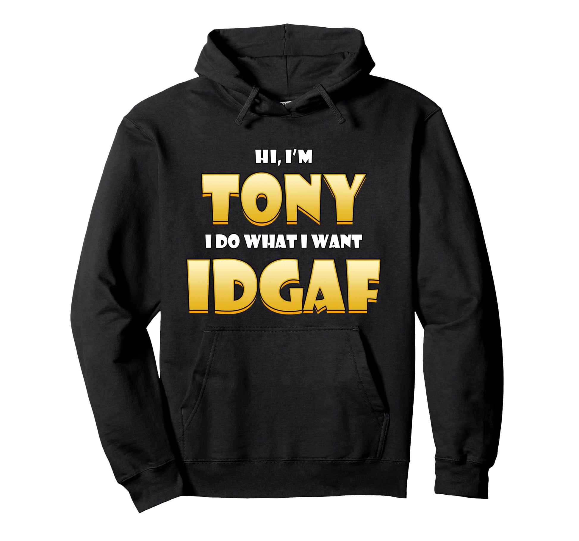 Tony Costume Idgaf Meme Personalized First Hoodie - Novelty Apparel Unisex - T-Shirt, Sweatshirt, Hoodie
