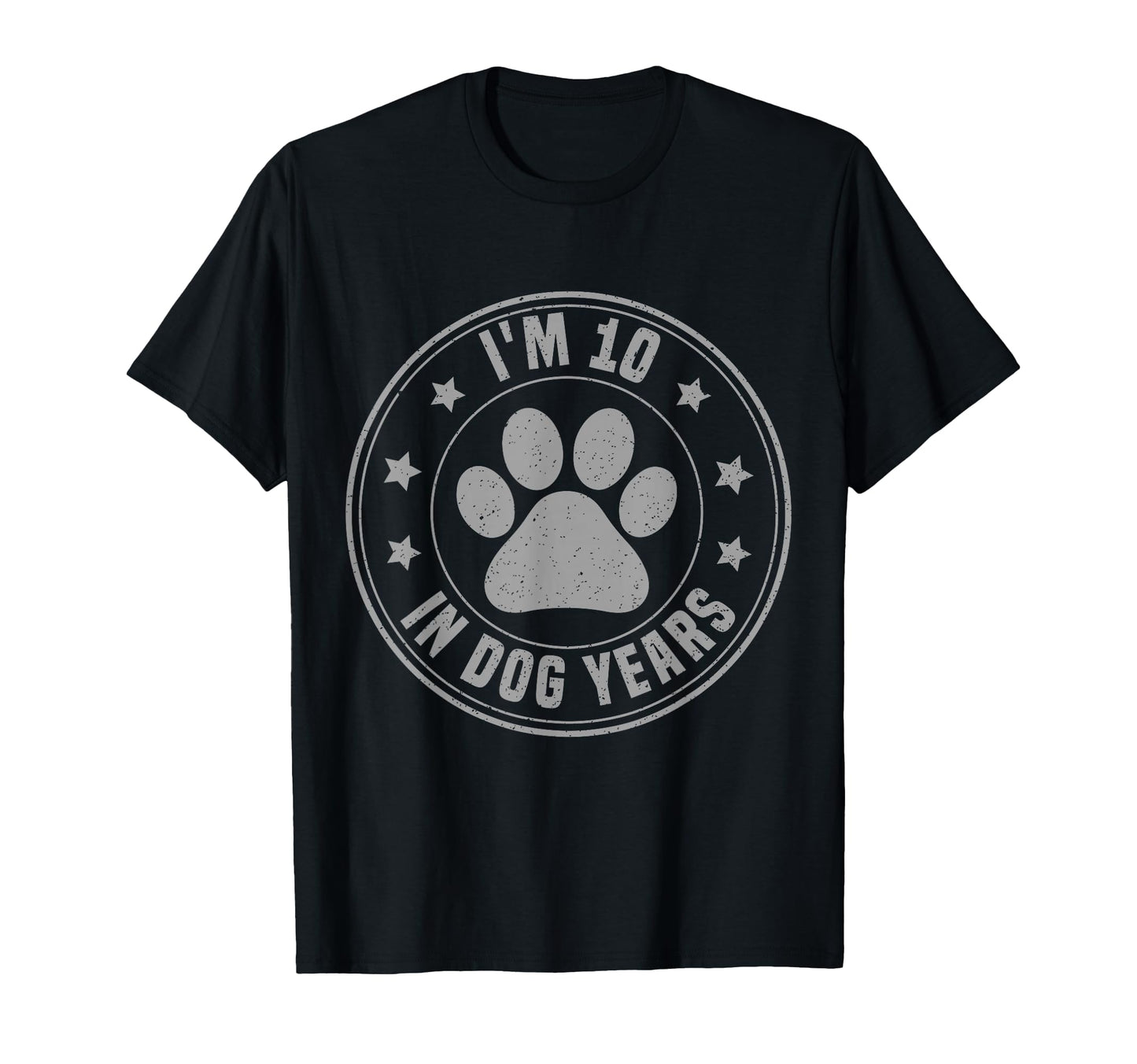 Im 10 Dog Years Funny 70Th Birthday T-Shirt - Minimalist Print Men Women - T-Shirt, Sweatshirt, Hoodie