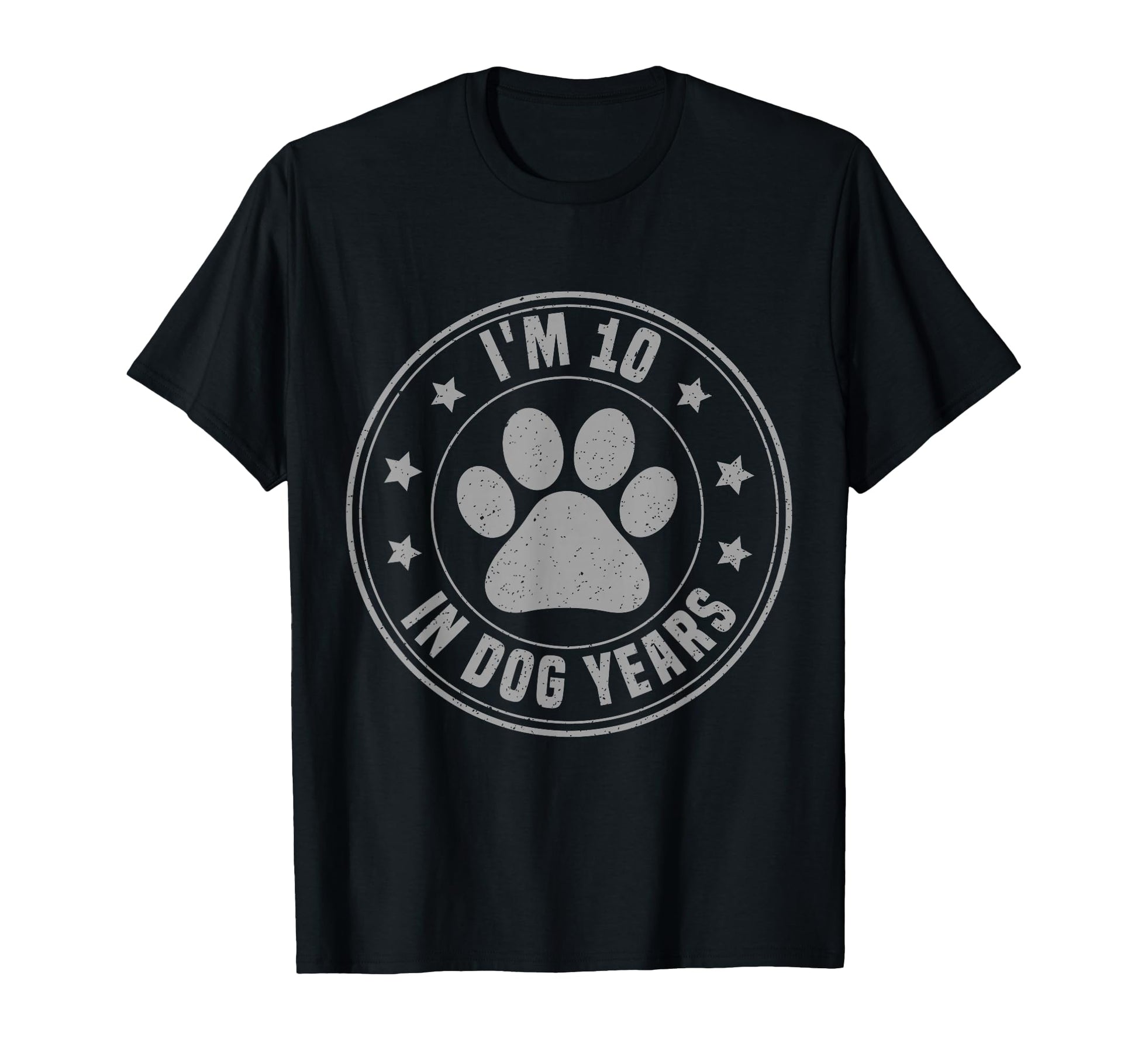 Im 10 Dog Years Funny 70Th Birthday T-Shirt - Minimalist Print Men Women - T-Shirt, Sweatshirt, Hoodie