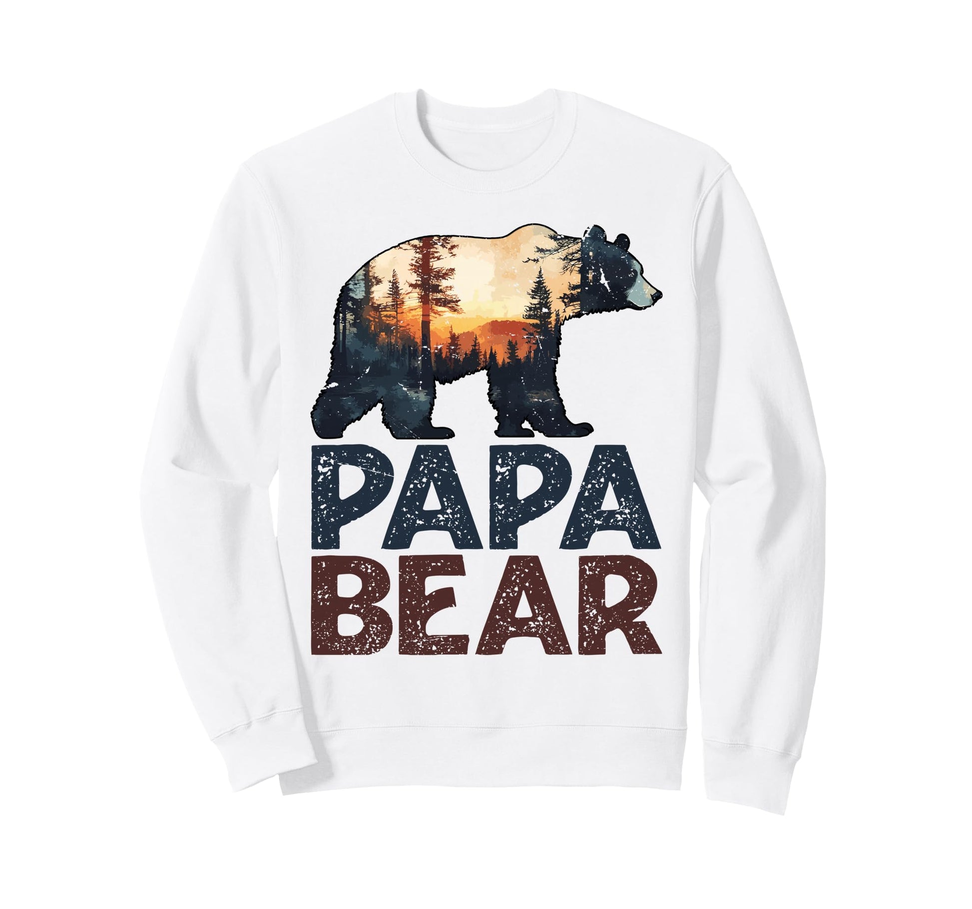 Funny Papa Bear Grandpa Fathers Day Sweatshirt - Custom Art Print Unisex - T-Shirt, Sweatshirt, Hoodie