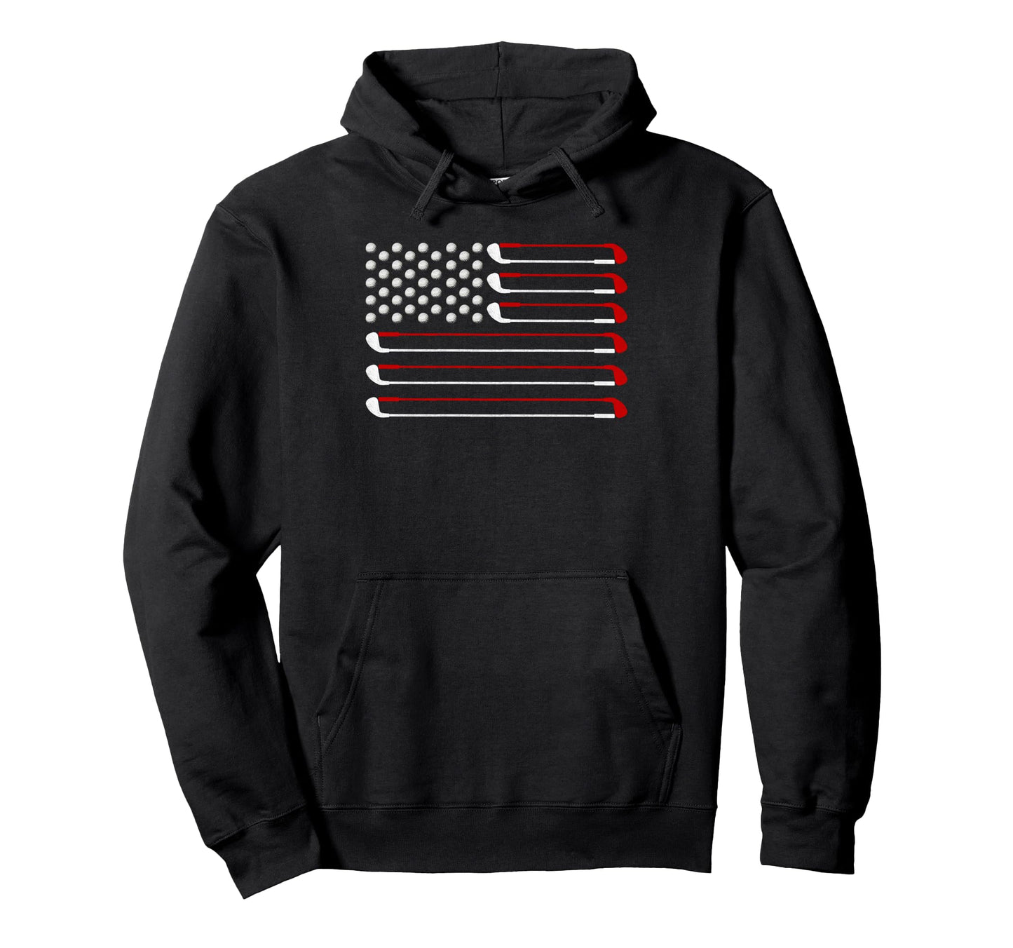 Us Flag Golf Golfer Golfing Dad Hoodie - Streetwear Style Men Women - T-Shirt, Sweatshirt, Hoodie