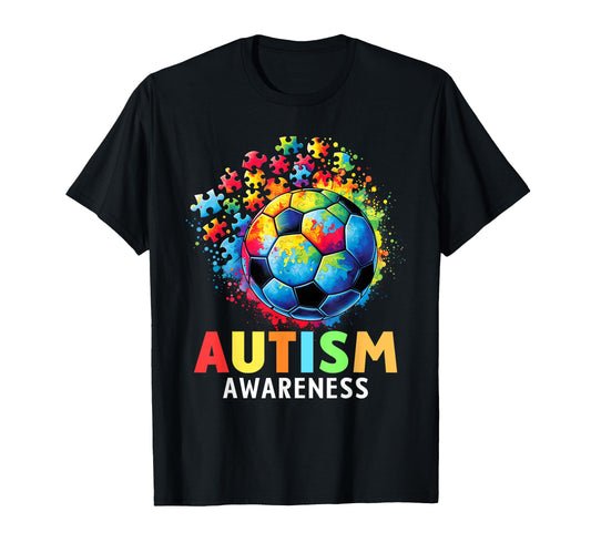 Autism Soccer Ball Autistic Autism T-Shirt - Casual Everyday Wear Unisex - T-Shirt, Sweatshirt, Hoodie