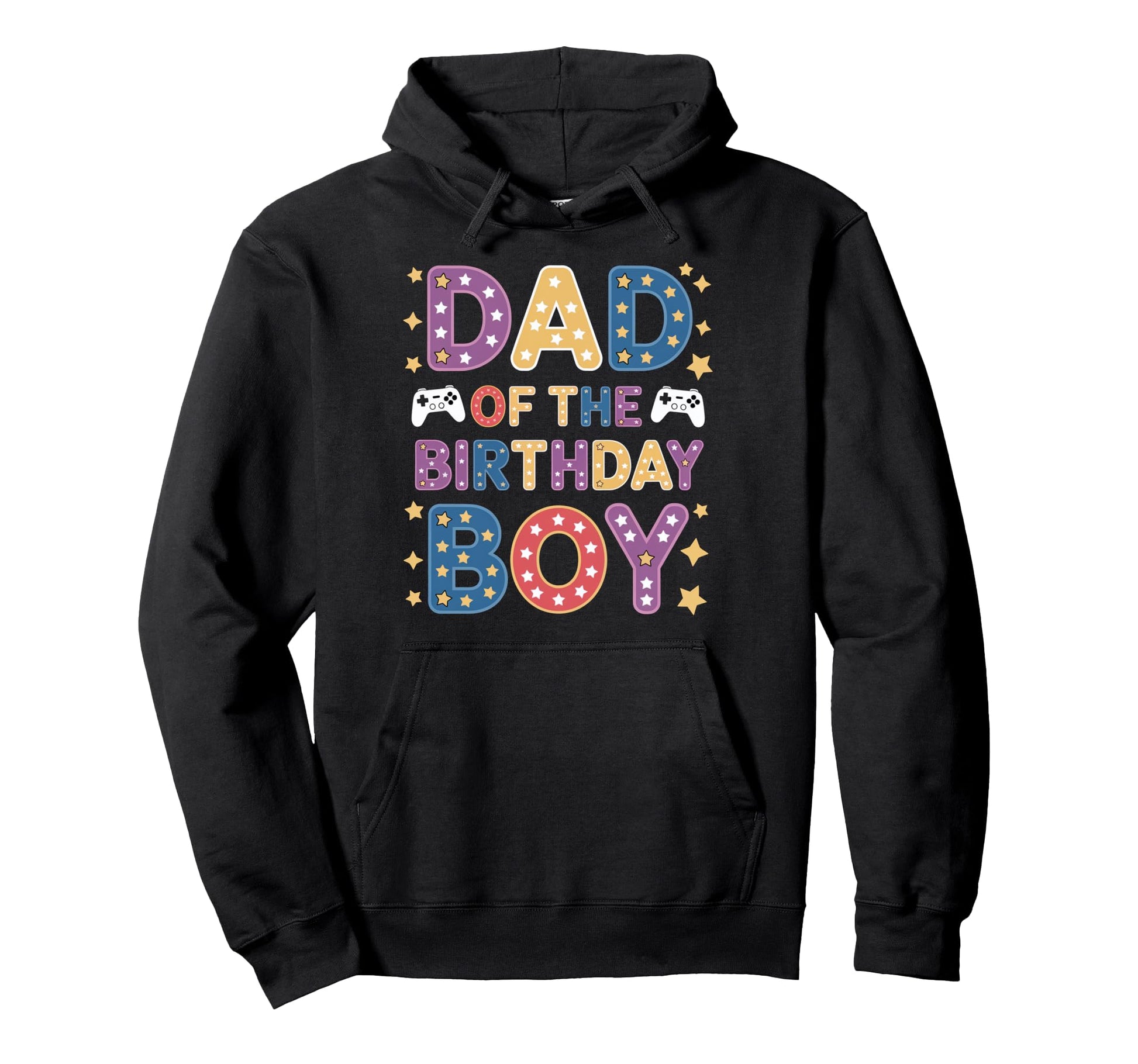 Dad Birthday Gaming Elements Hoodie - Custom Art Print Unisex - T-Shirt, Sweatshirt, Hoodie