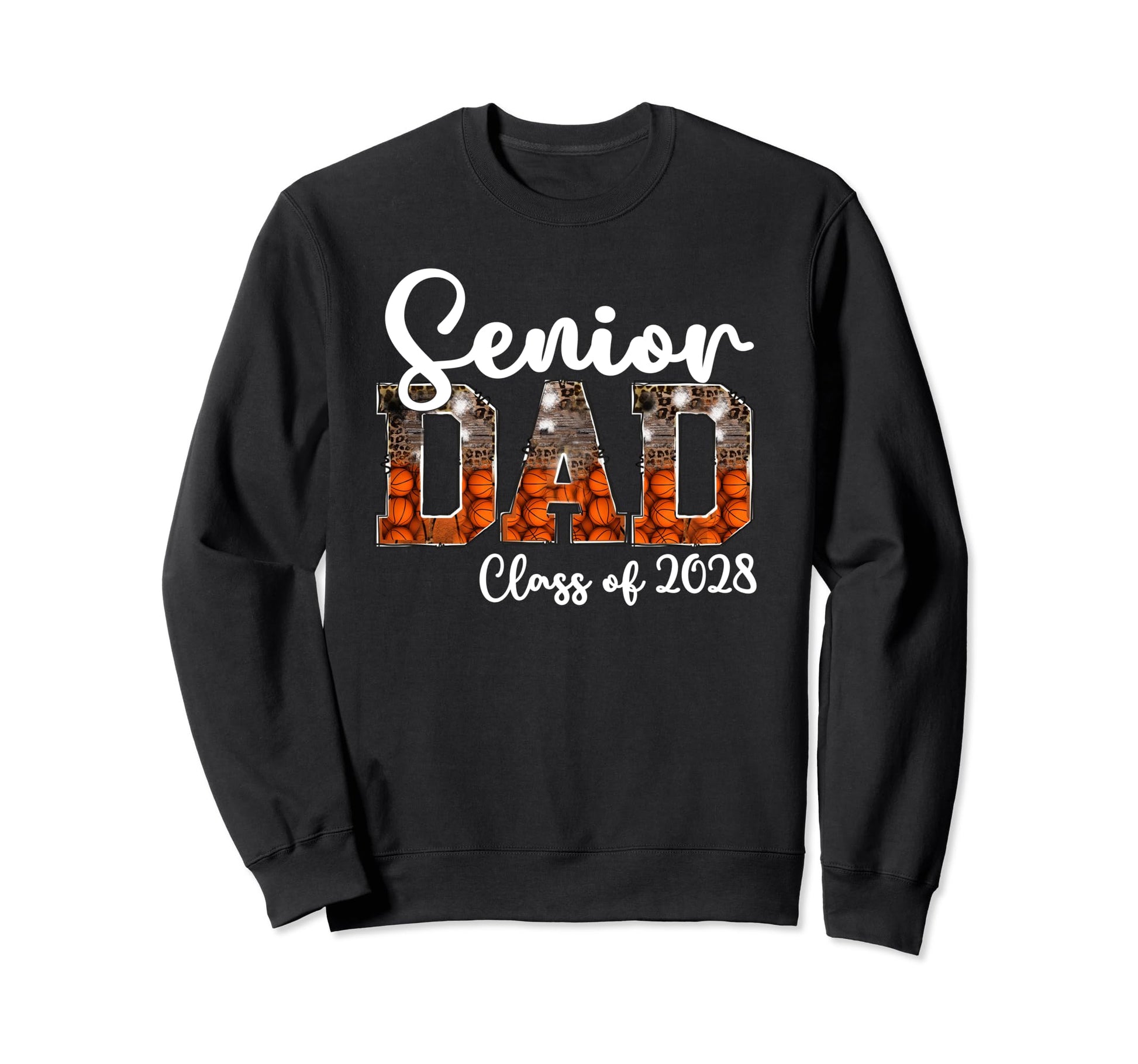 Basketball Class 2028 Proud Dad Sweatshirt - Custom Art Print for Adults - T-Shirt, Sweatshirt, Hoodie
