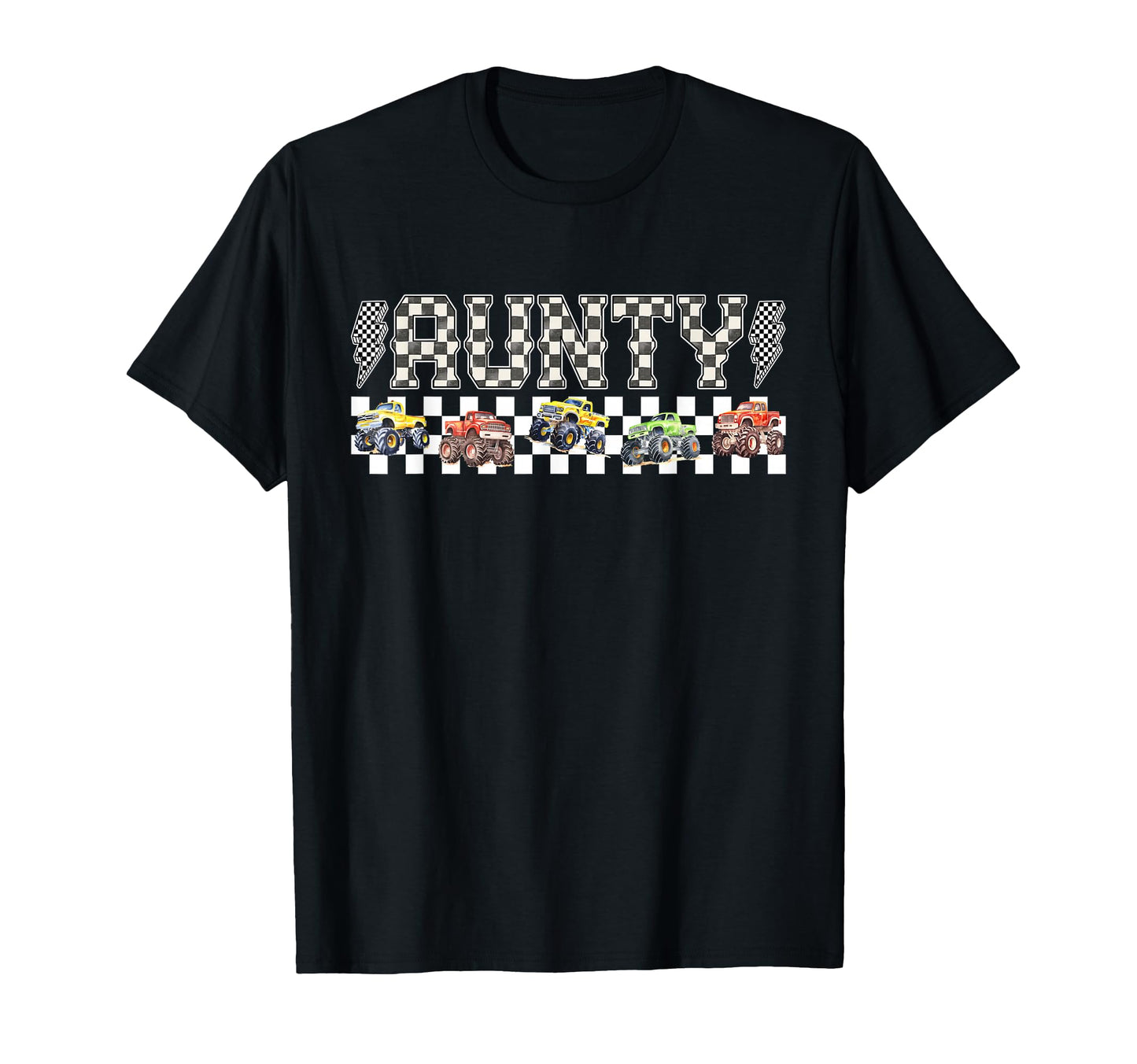 Aunty Monster Truck Family Crew T-Shirt - Unique Graphic for Adults - T-Shirt, Sweatshirt, Hoodie