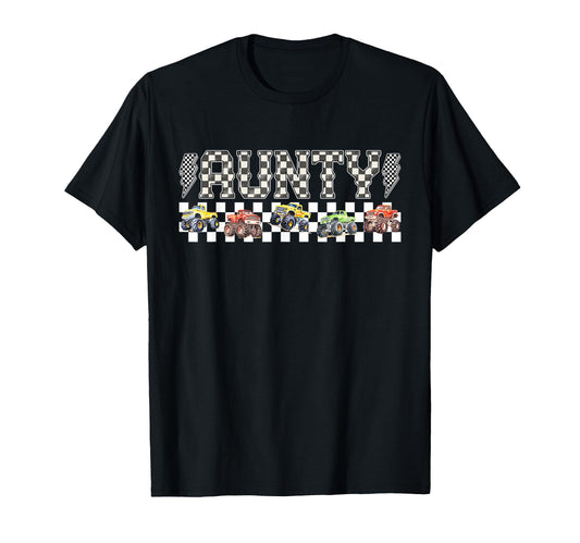 Aunty Monster Truck Family Crew T-Shirt - Unique Graphic for Adults - T-Shirt, Sweatshirt, Hoodie