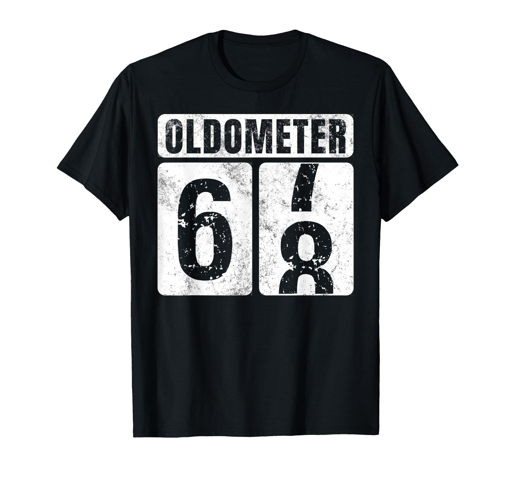 Oldometer 68 Funny 68Th Birthday Gift T-Shirt - Graphic Print for Adults - T-Shirt, Sweatshirt, Hoodie
