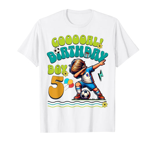 5Th Birthday 5 Year Soccer Football T-Shirt - Streetwear Style Unisex - T-Shirt, Sweatshirt, Hoodie