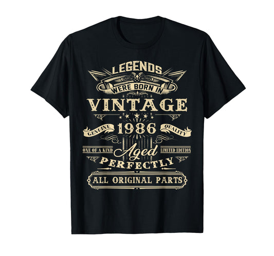 40Th Birthday Gift Legends Born 1986 40 T-Shirt - Streetwear Style Unisex - T-Shirt, Sweatshirt, Hoodie
