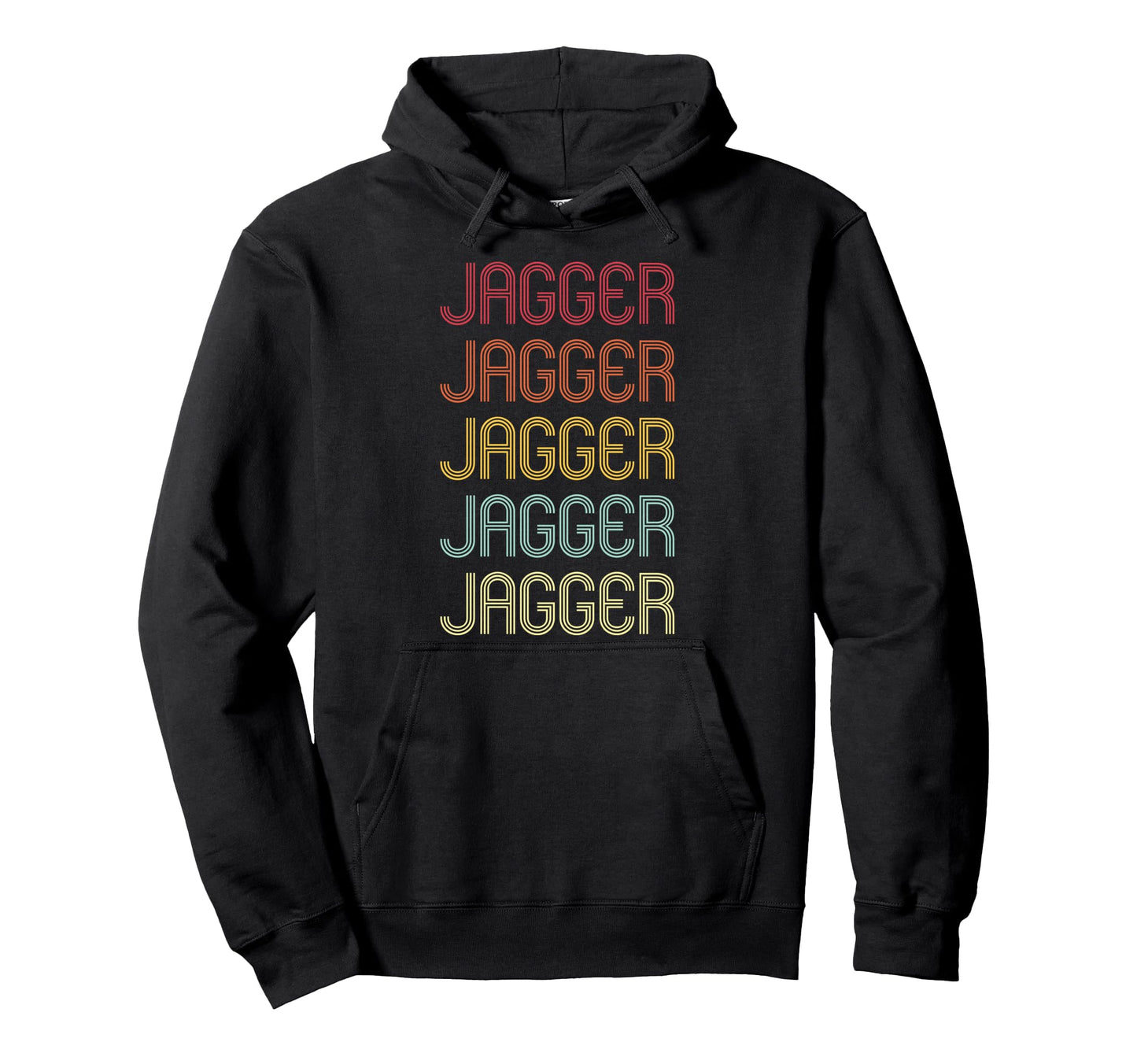 Jagger Wordmark Pattern Personalized 70S Hoodie - Custom Art Print Unisex - T-Shirt, Sweatshirt, Hoodie