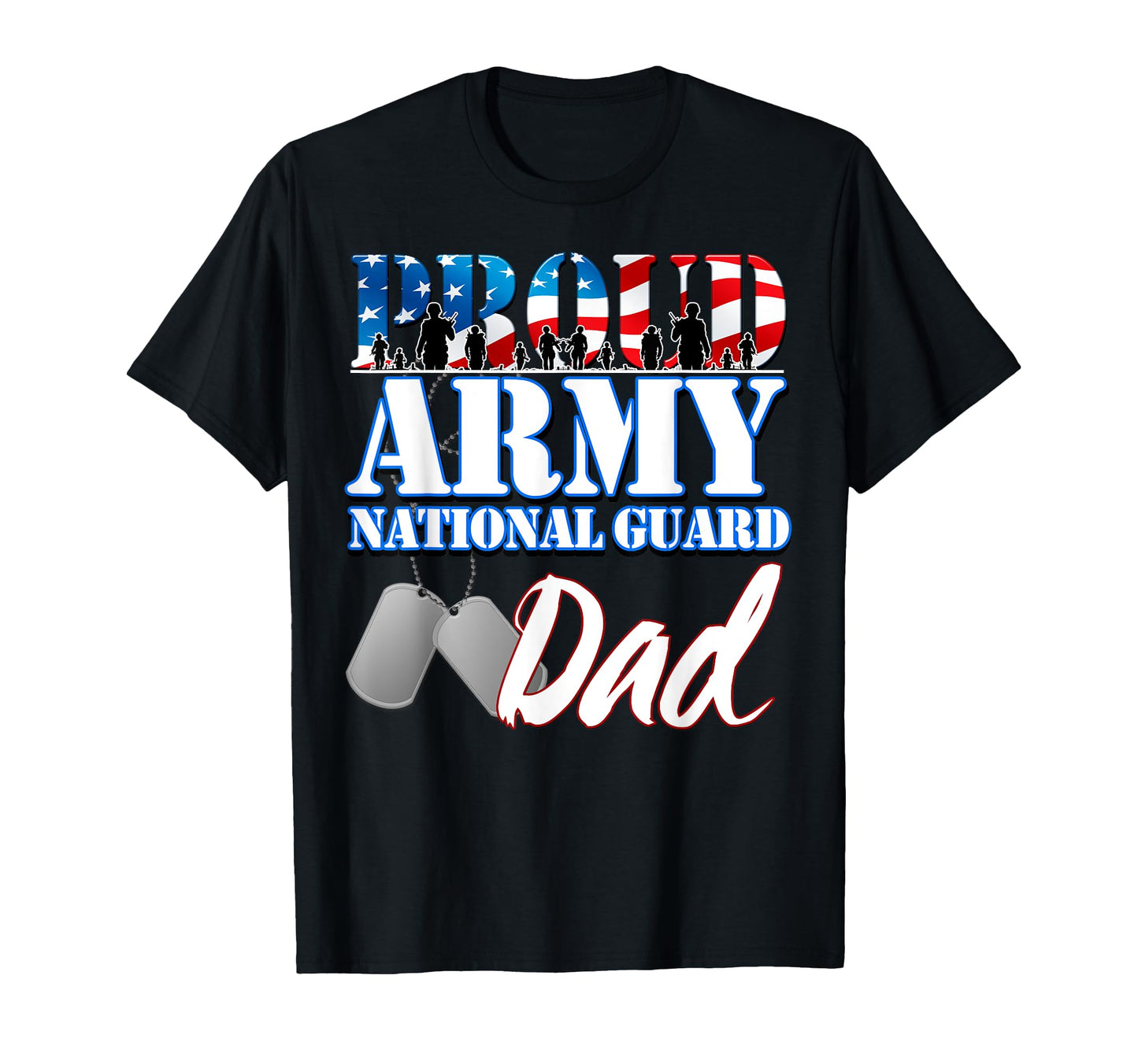 Proud Army National Guard Dad Fathers Day T-Shirt - Minimalist Print Unisex - T-Shirt, Sweatshirt, Hoodie