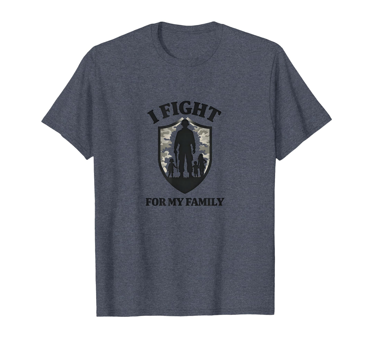 Army Dads I Fight My Family Military T-Shirt - Minimalist Print for Adults - T-Shirt, Sweatshirt, Hoodie