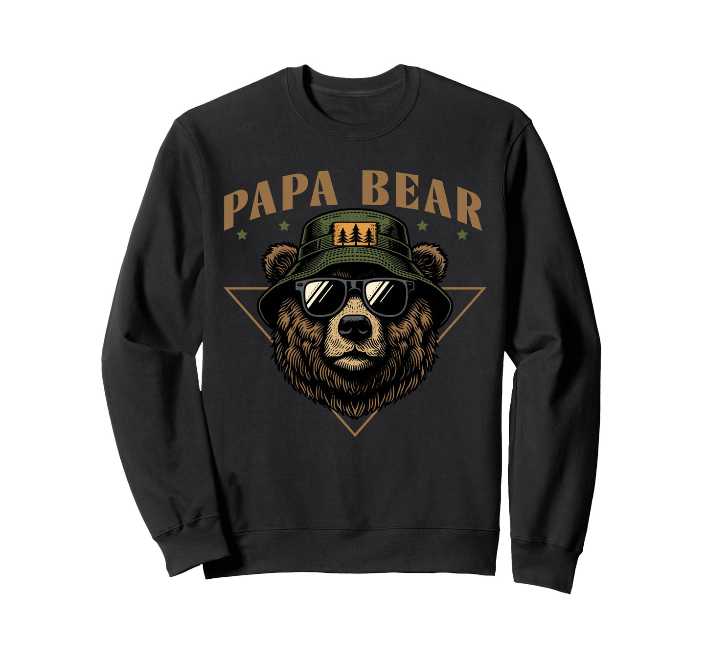 Fathers Day Papa Bear Dads Who Rock Sweatshirt - Unique Graphic Unisex - T-Shirt, Sweatshirt, Hoodie