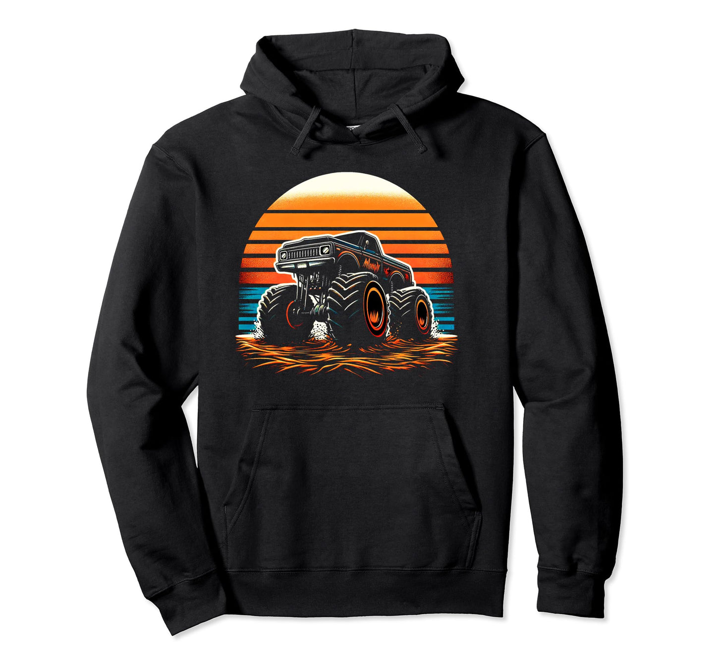 Monster Truck Dad Fathers Day Hoodie - Aesthetic Graphic Unisex - T-Shirt, Sweatshirt, Hoodie