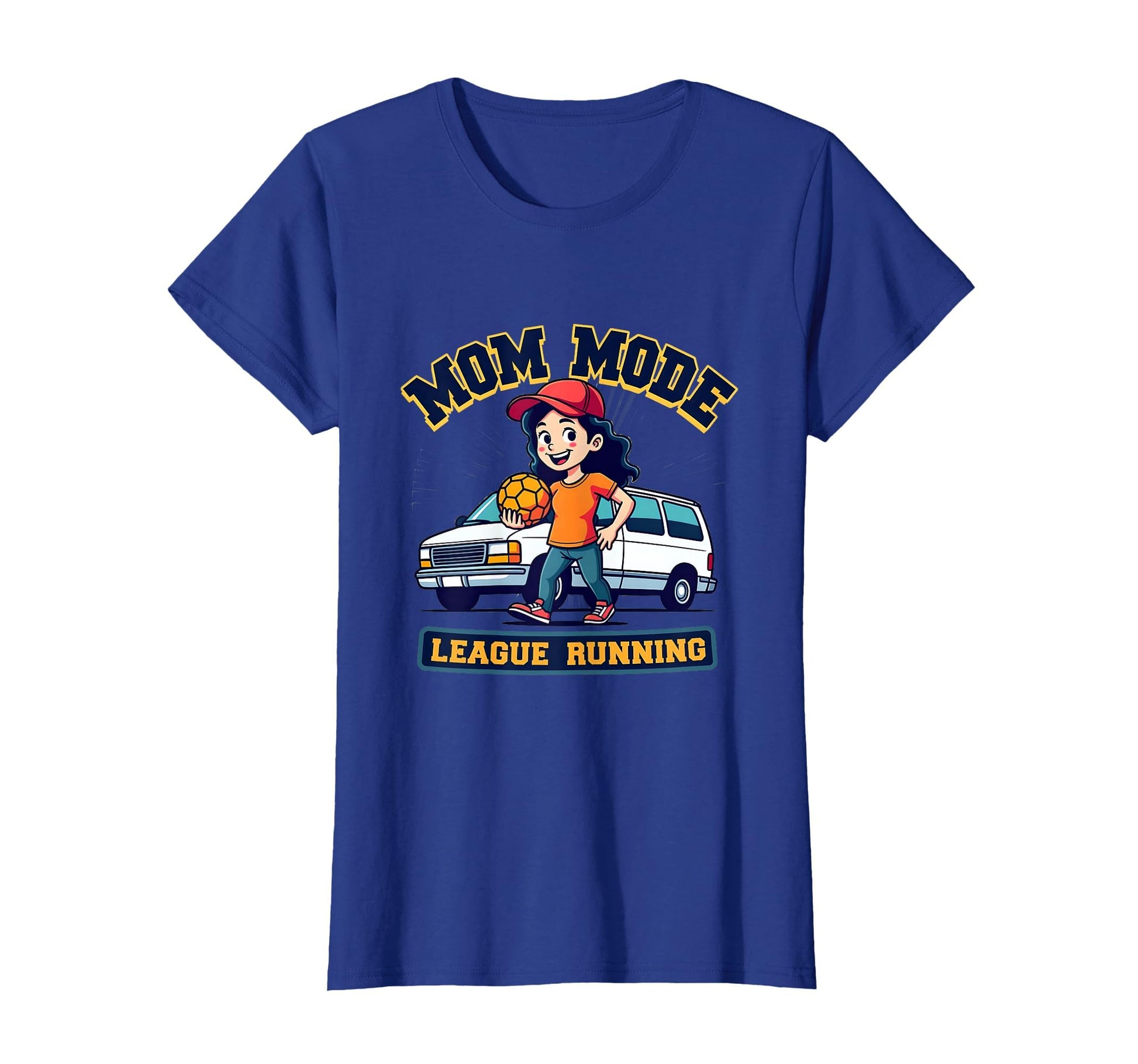 Mom Mode League Running Soccer Mom T-Shirt - Trendy Graphic for Adults - T-Shirt, Sweatshirt, Hoodie