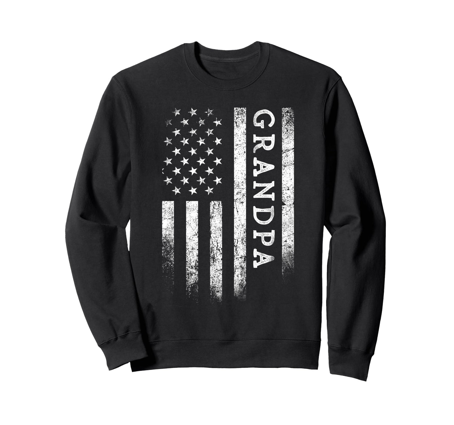Grandpa American Flag Grandpa Sweatshirt - Minimalist Print Men Women - T-Shirt, Sweatshirt, Hoodie