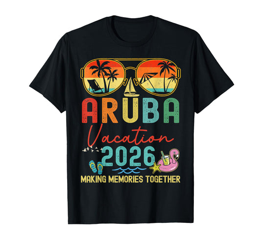 Aruba Vacation 2026 Memories Matching T-Shirt - Graphic Print for Adults - T-Shirt, Sweatshirt, Hoodie