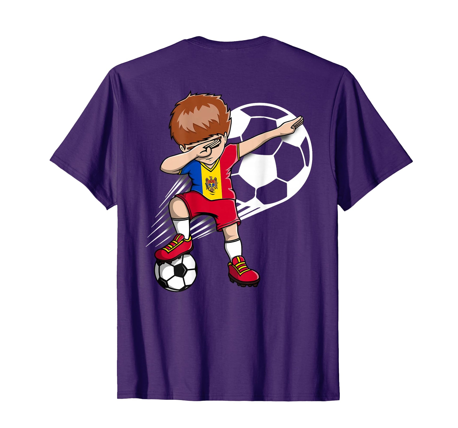 Dabbing Soccer Moldova Jersey Moldovan T-Shirt - Novelty Apparel Unisex - T-Shirt, Sweatshirt, Hoodie