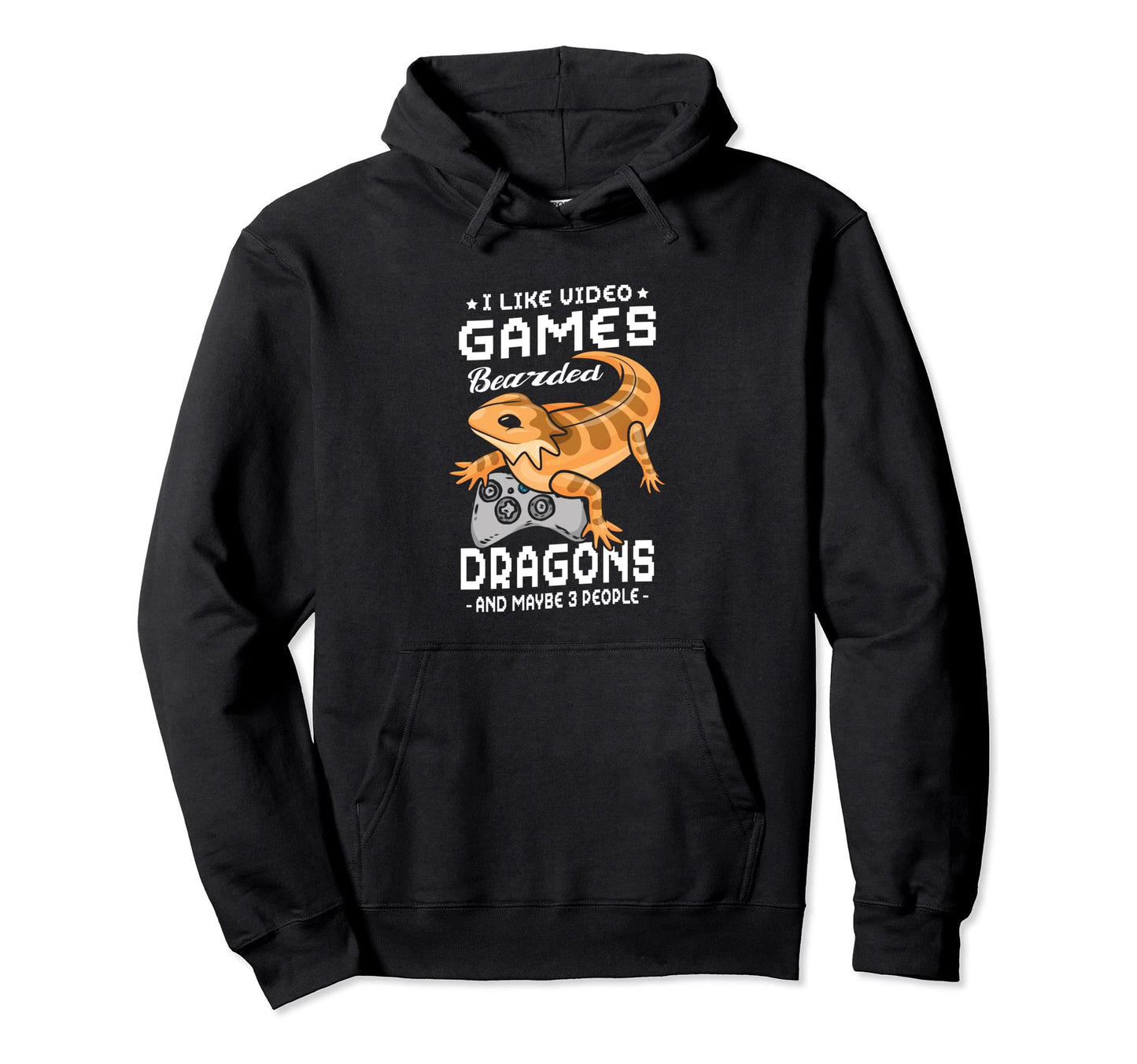 I Like Video Games Bearded Dragons And Hoodie - Custom Art Print Men Women - T-Shirt, Sweatshirt, Hoodie