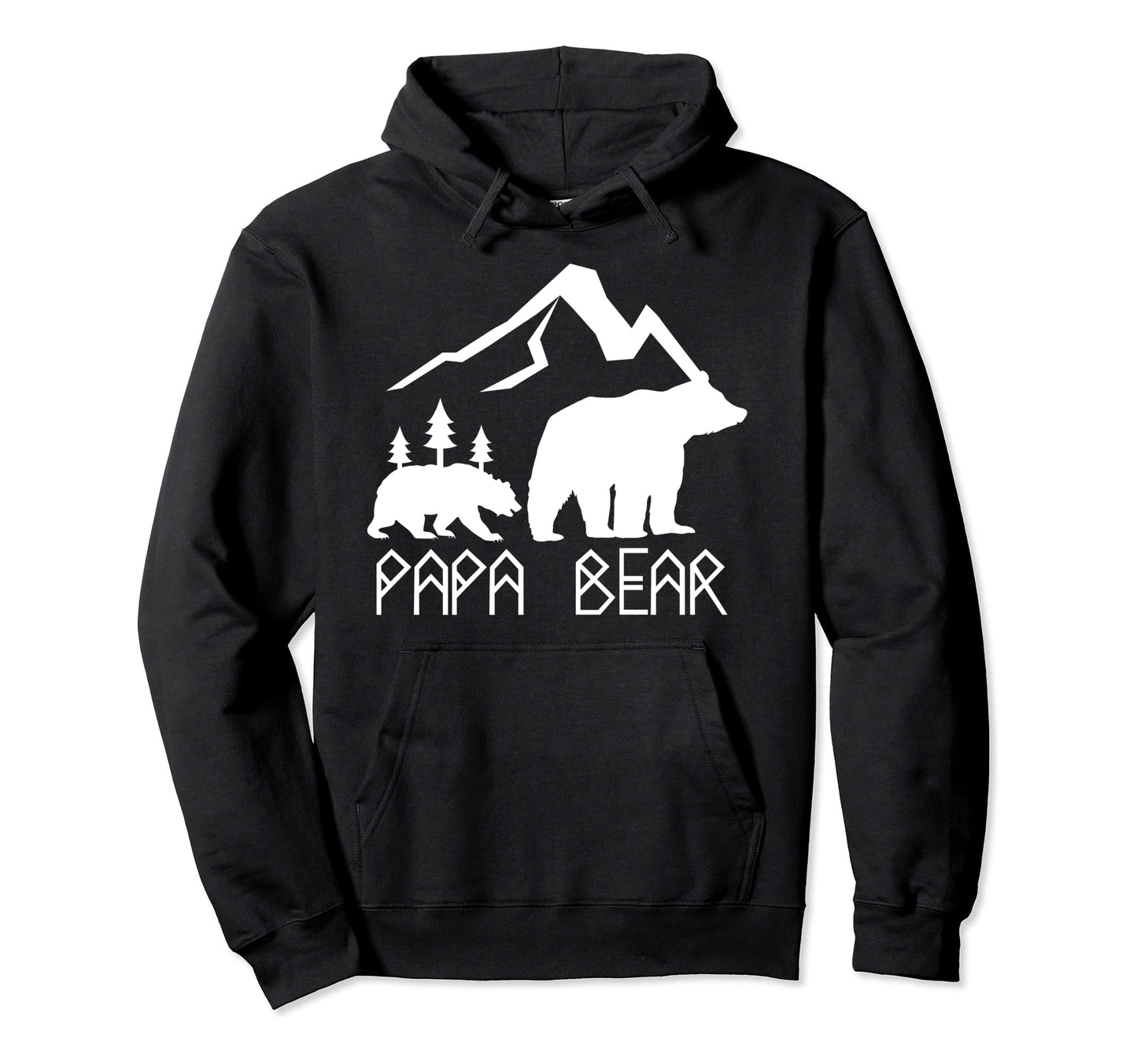 Papa Bear Mama Bear Matching Family Hoodie - Unique Graphic Unisex - T-Shirt, Sweatshirt, Hoodie