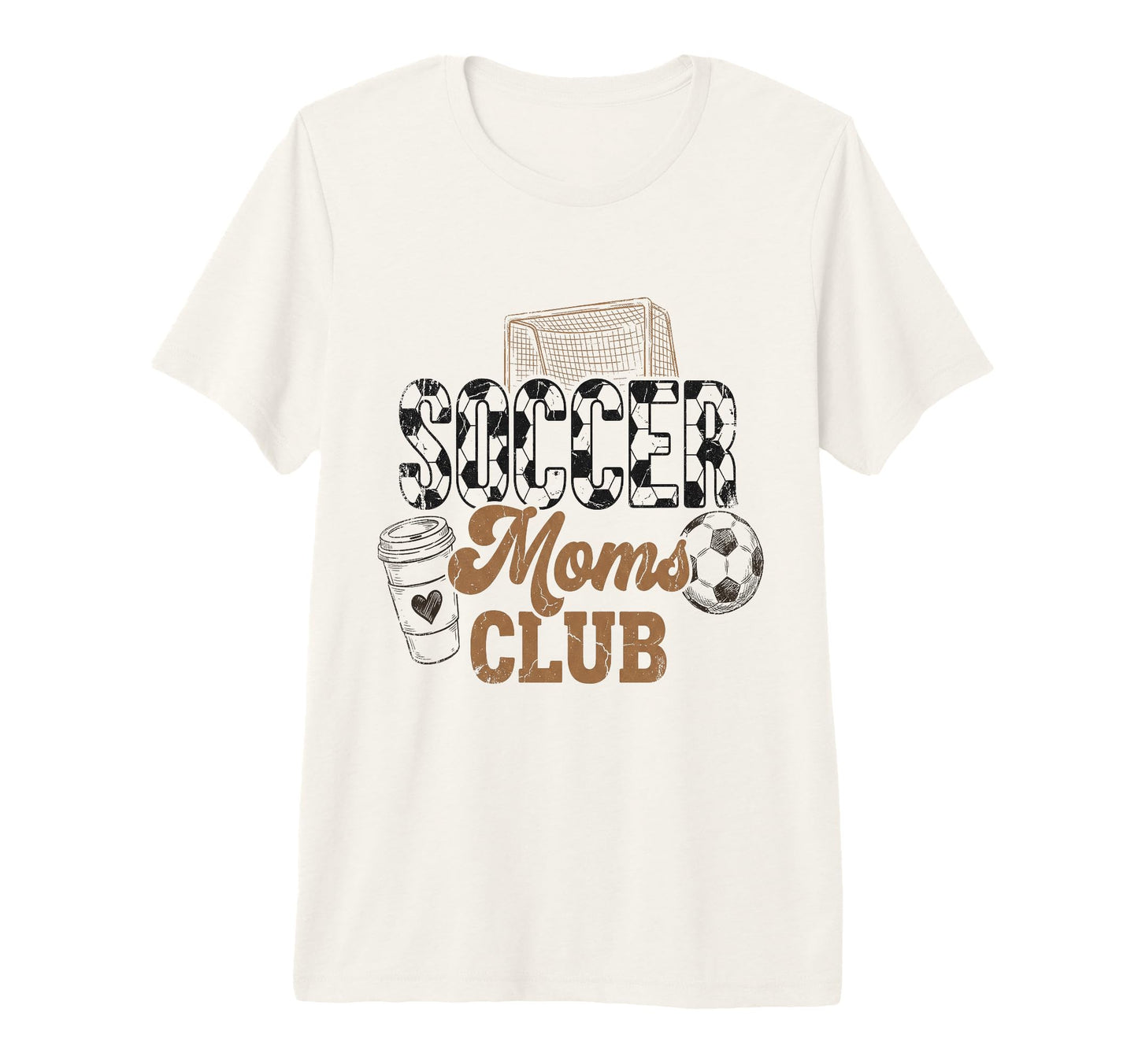 Soccer Moms Club Mama Coffee Mothers T-Shirt - Minimalist Print for Adults - T-Shirt, Sweatshirt, Hoodie
