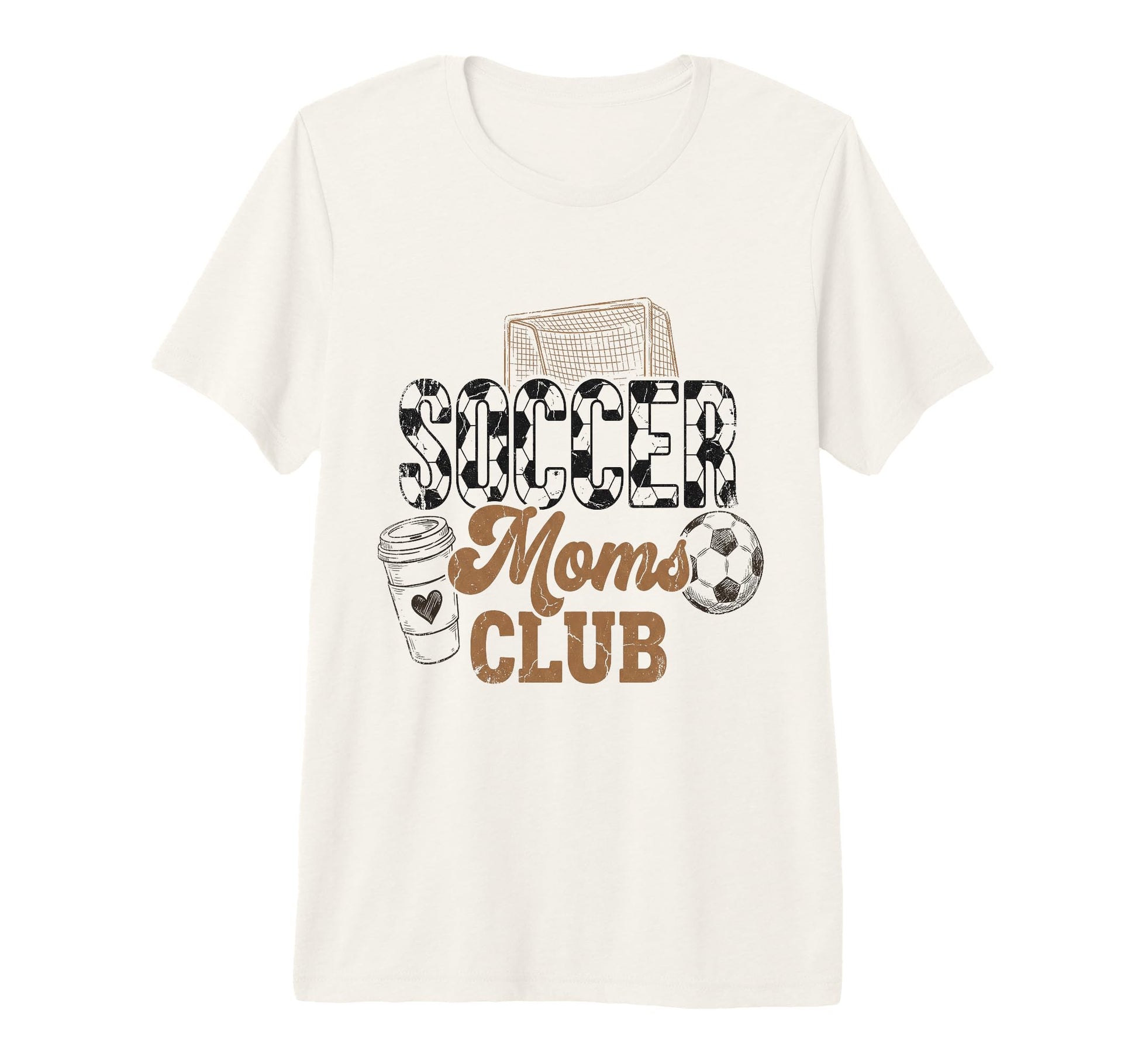 Soccer Moms Club Mama Coffee Mothers T-Shirt - Minimalist Print for Adults - T-Shirt, Sweatshirt, Hoodie