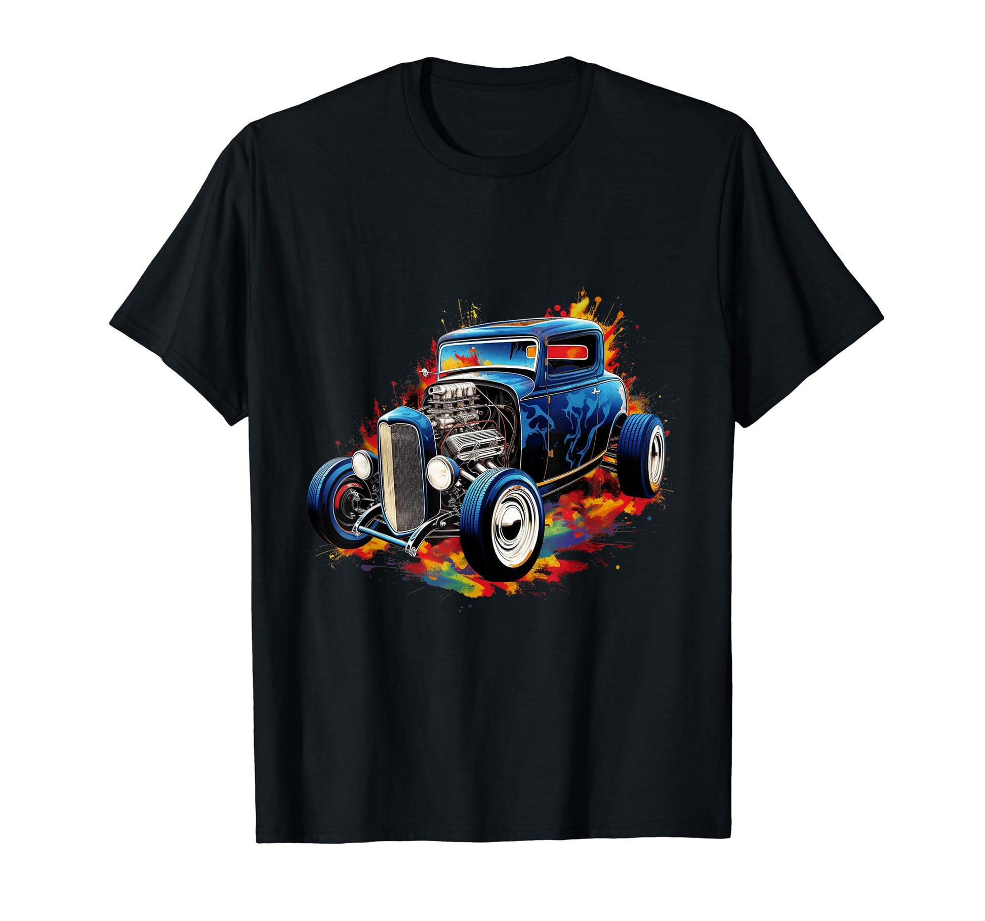 Hot Rod Rat Rod Car T-Shirt - Aesthetic Graphic for Adults - T-Shirt, Sweatshirt, Hoodie