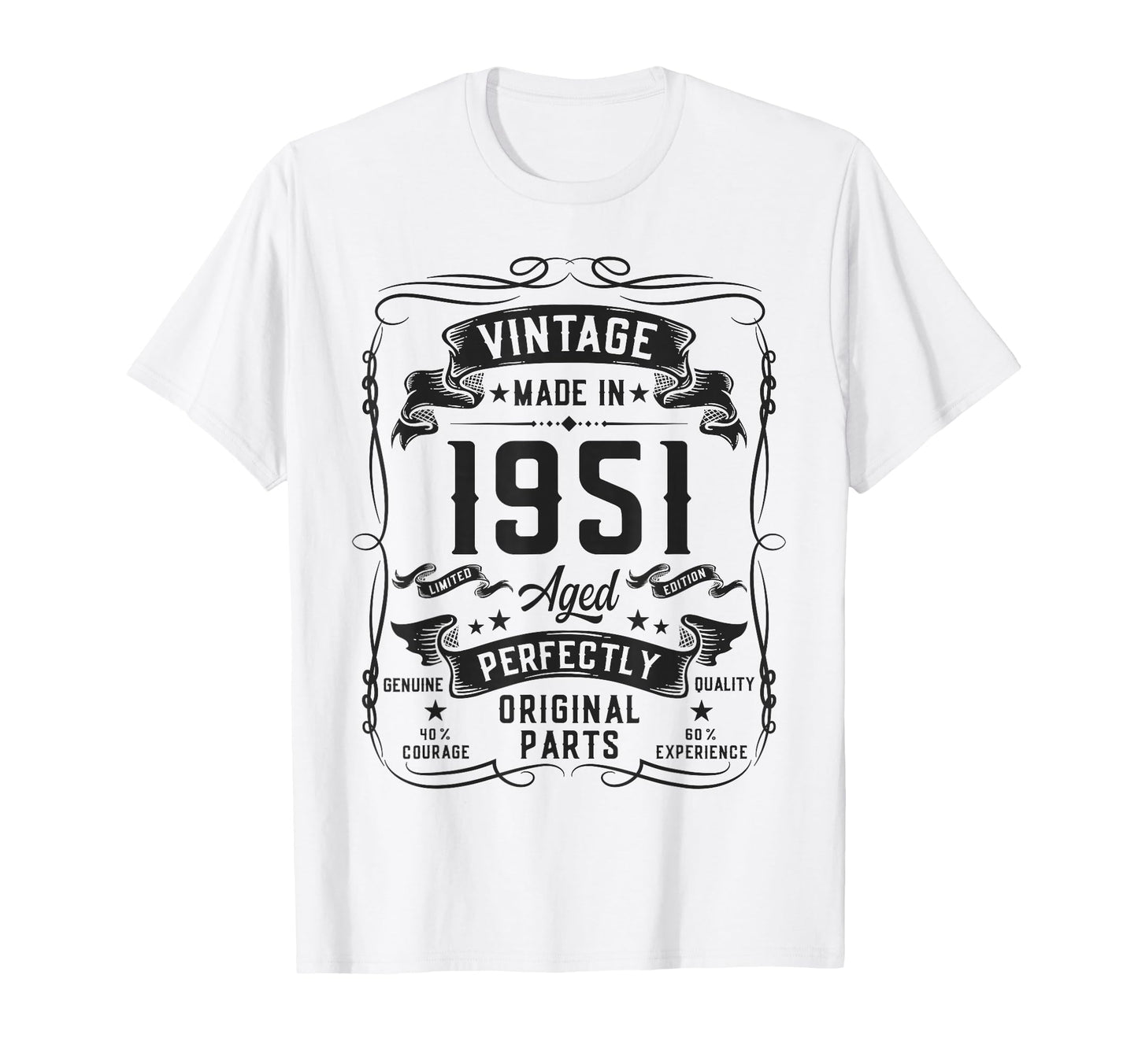 1951 75Yr 75Th Birthday Gifts 75 T-Shirt - Fun Novelty Design for Adults - T-Shirt, Sweatshirt, Hoodie