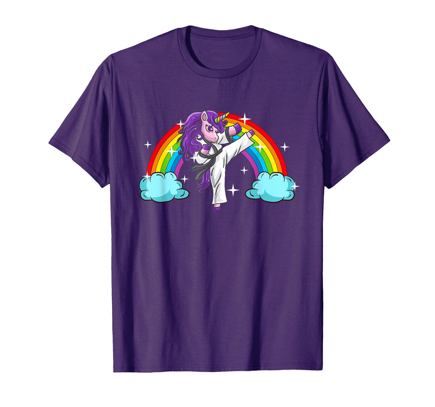 Unicorn Kung Fu Karate Marital T-Shirt - Fun Novelty Design for Adults - T-Shirt, Sweatshirt, Hoodie
