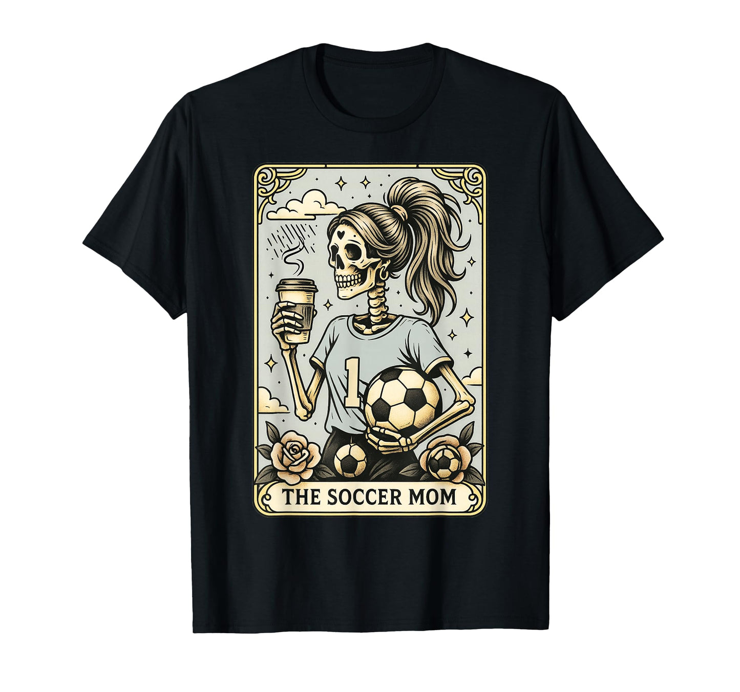 Soccer Mom Tarot Card Halloween Soccer T-Shirt - Trendy Graphic Men Women - T-Shirt, Sweatshirt, Hoodie