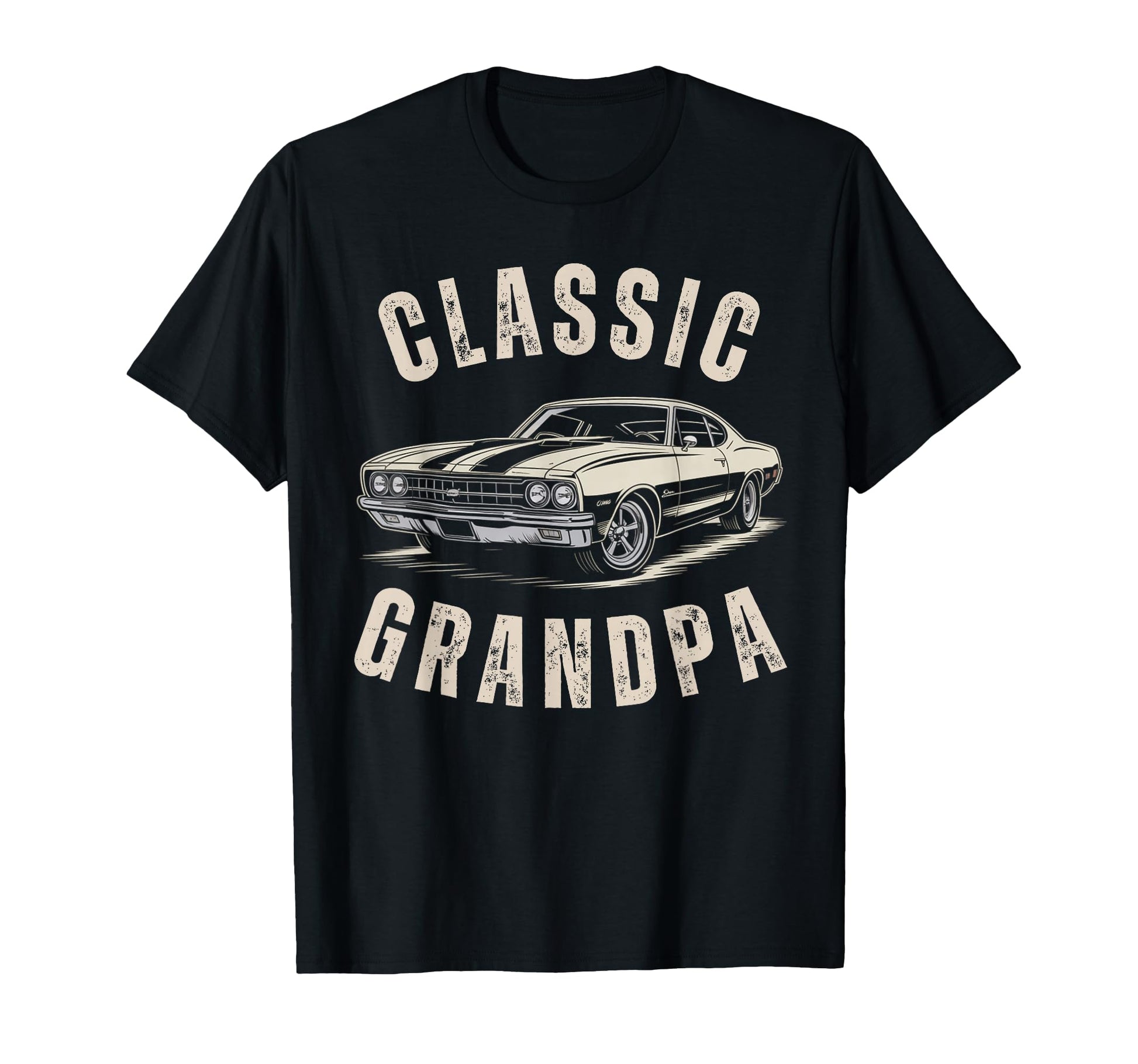 Grandpa Muscle Vibe Outfit Old Car T-Shirt - Aesthetic Graphic Unisex - T-Shirt, Sweatshirt, Hoodie