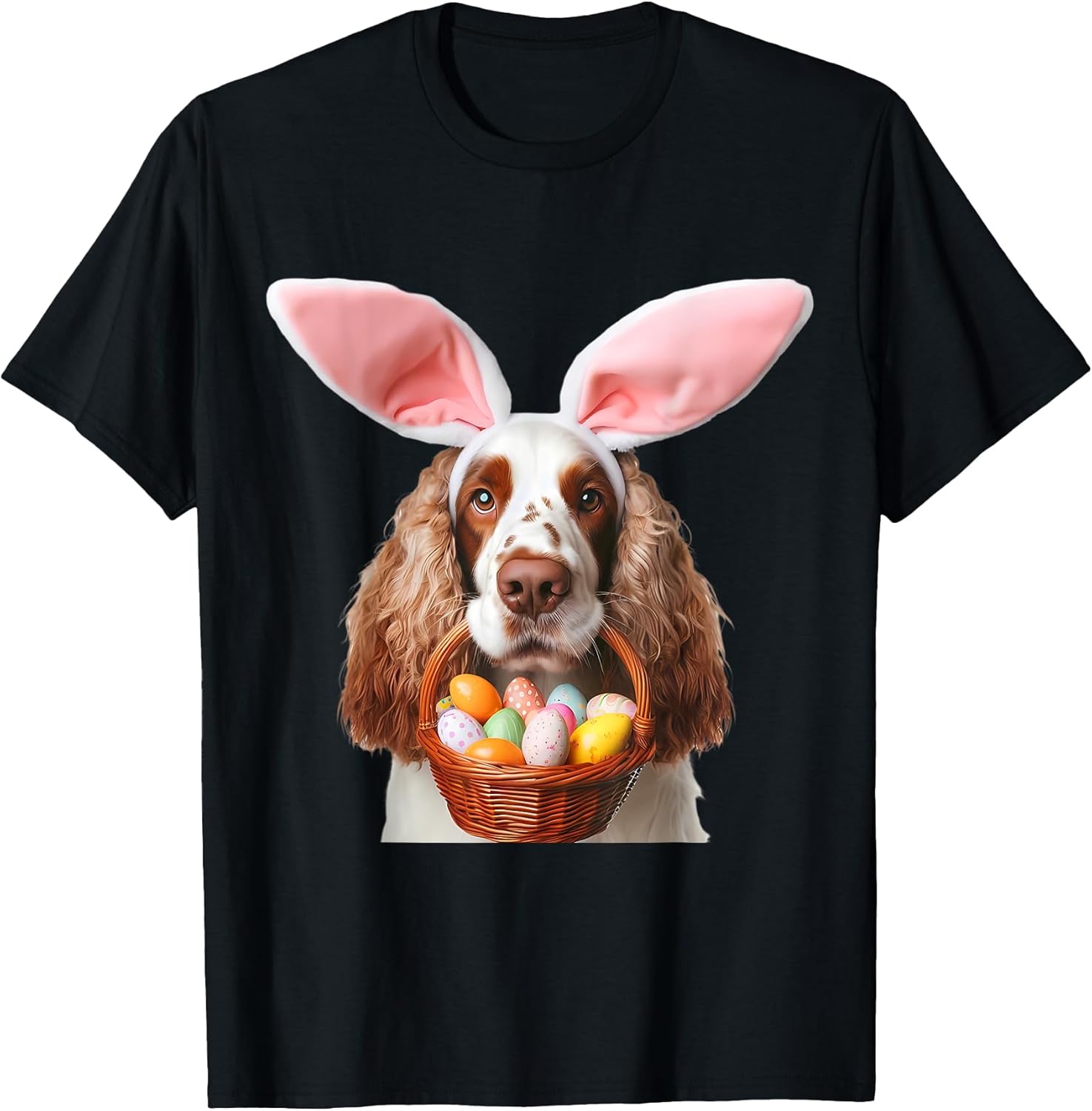 Easter Clumber Spaniel Merch Unisex T-shirt, Sweatshirt, Hoodie, Long Sleeve Tee - T-Shirt, Sweatshirt, Hoodie