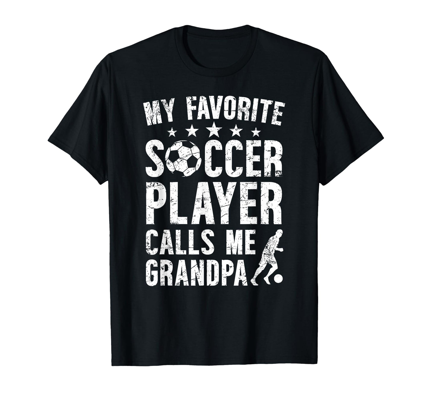 My Favorite Soccer Player Grandpa Soccer T-Shirt - Custom Art Print Unisex - T-Shirt, Sweatshirt, Hoodie