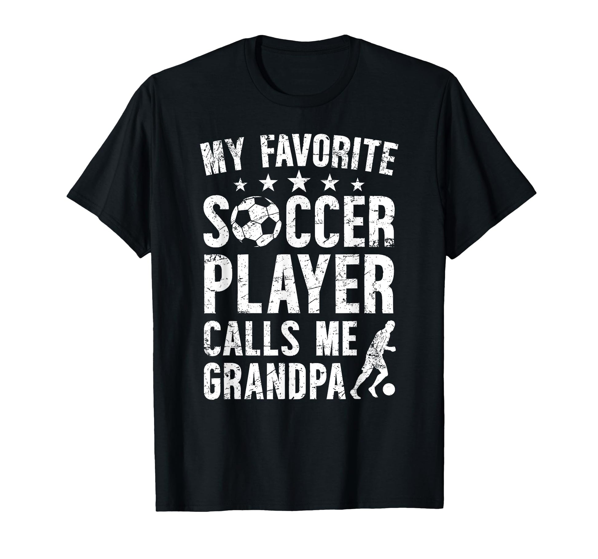 My Favorite Soccer Player Grandpa Soccer T-Shirt - Custom Art Print Unisex - T-Shirt, Sweatshirt, Hoodie