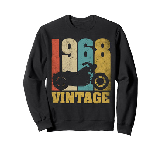 58Th Birthday Biker Bike 1968 Sweatshirt - Trendy Graphic Men Women - T-Shirt, Sweatshirt, Hoodie