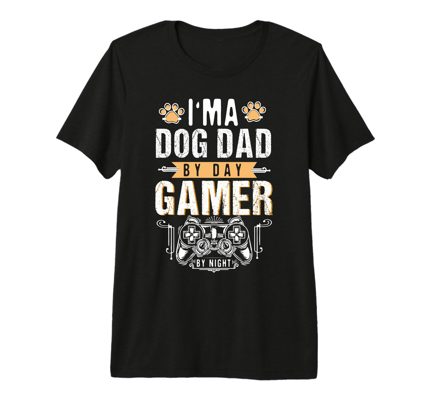 Mens Dog Dad Day Gamer Night Fathers T-Shirt - Aesthetic Graphic Unisex - T-Shirt, Sweatshirt, Hoodie