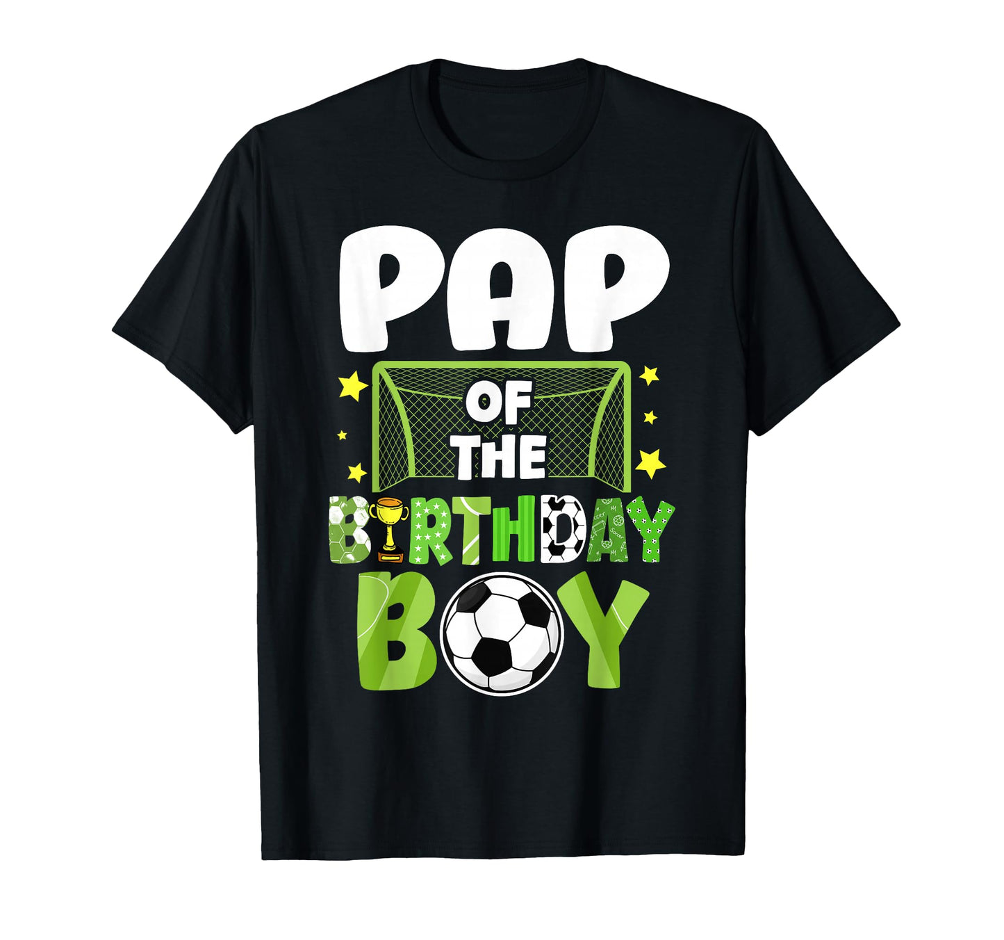 Soccer Pap Birthday Party Family Matching T-Shirt - Unique Graphic Unisex - T-Shirt, Sweatshirt, Hoodie