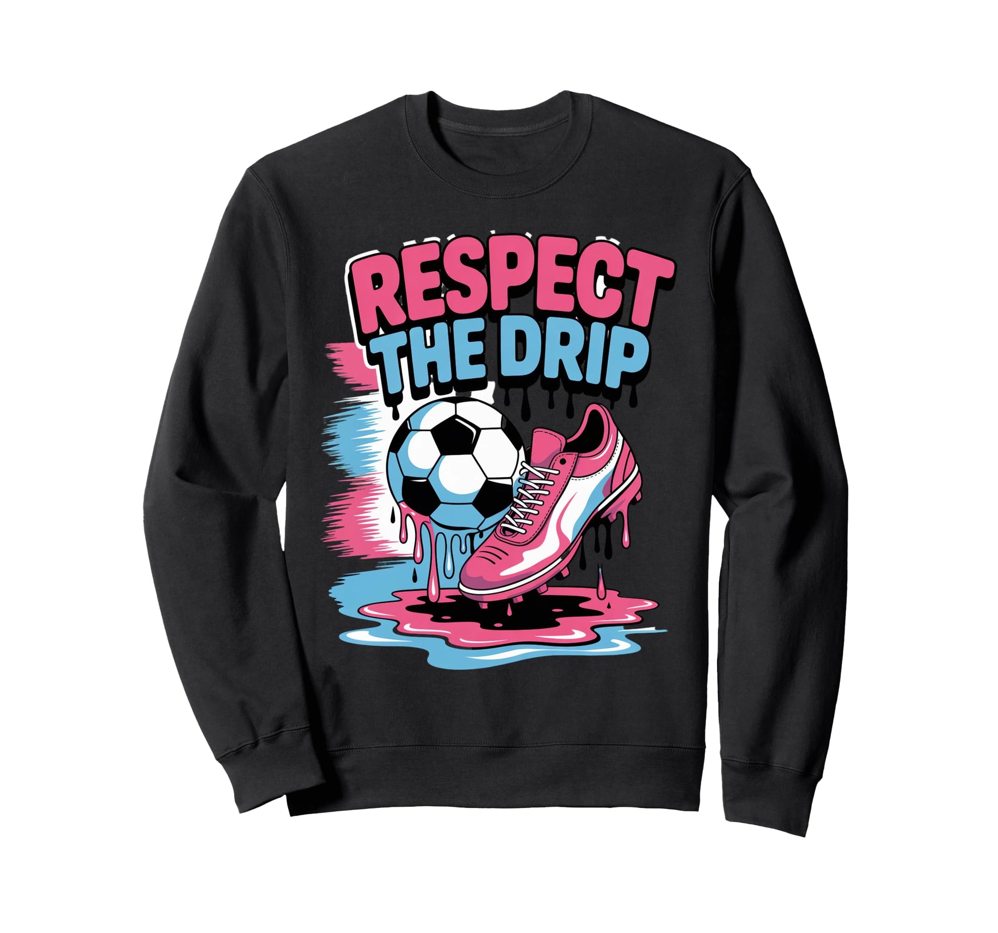 Respect Drip Ice Cream Drip Game Sweatshirt - Graphic Print Men Women - T-Shirt, Sweatshirt, Hoodie
