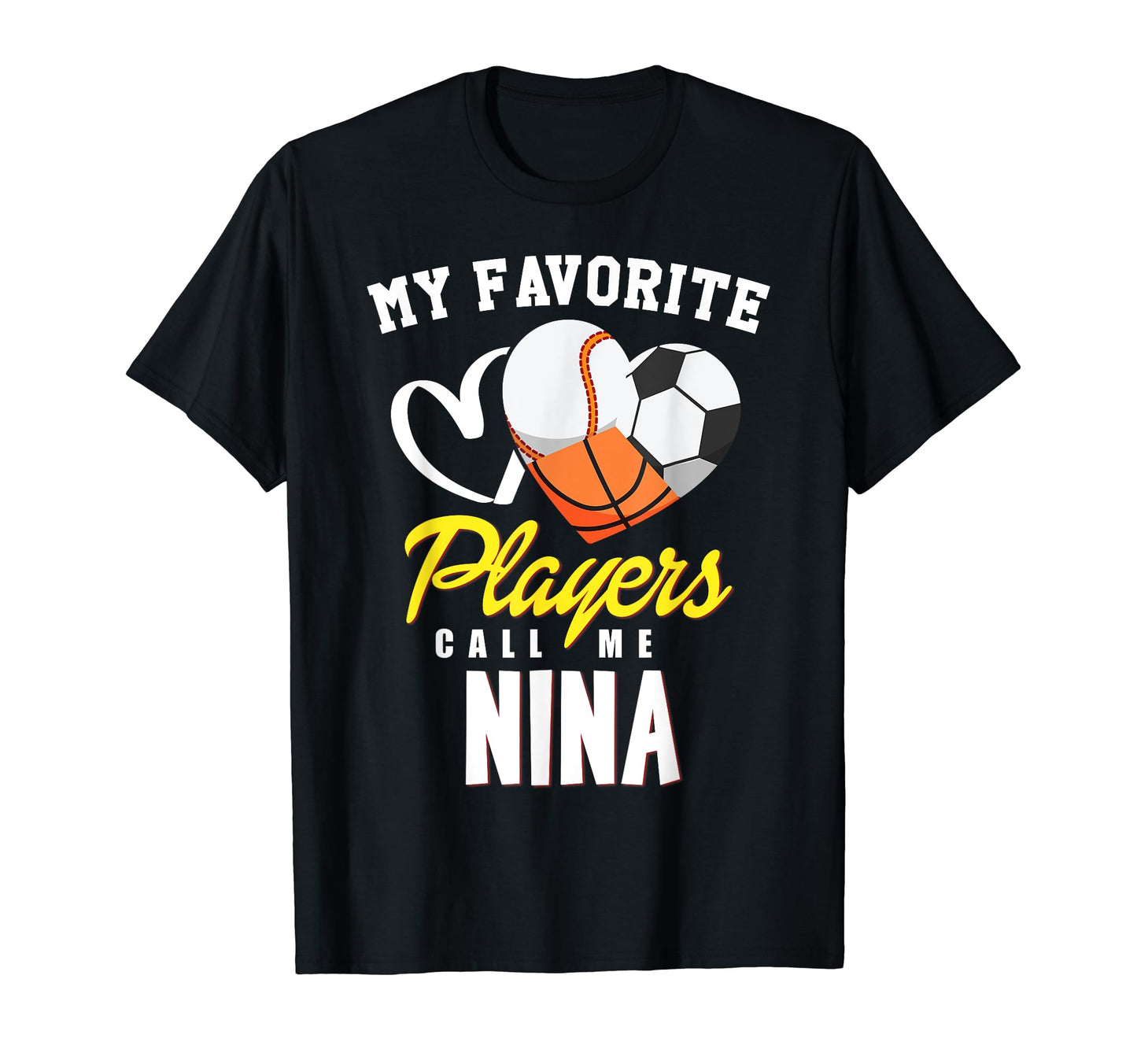 My Favorite Players Baseball Soccer T-Shirt - Unique Graphic Men Women - T-Shirt, Sweatshirt, Hoodie