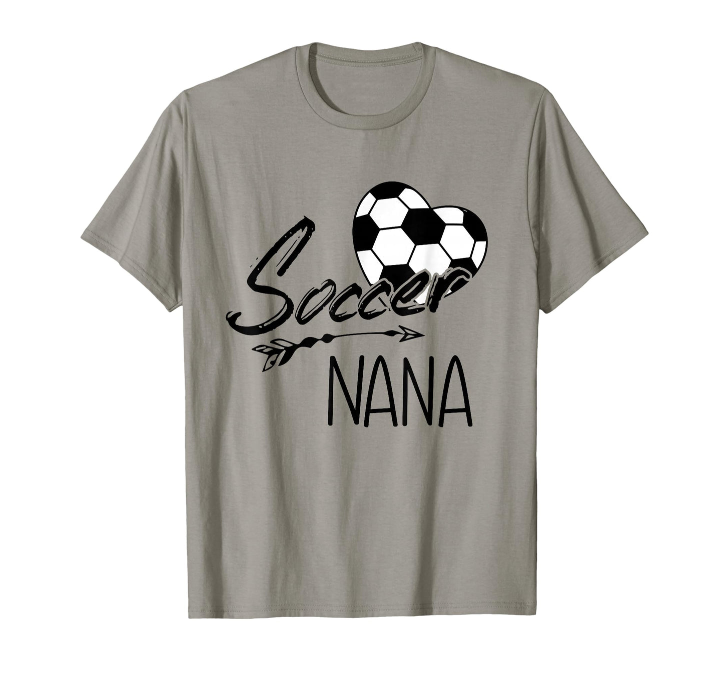Soccer Nana Womens Grandma Gift T-Shirt - Minimalist Print for Adults - T-Shirt, Sweatshirt, Hoodie