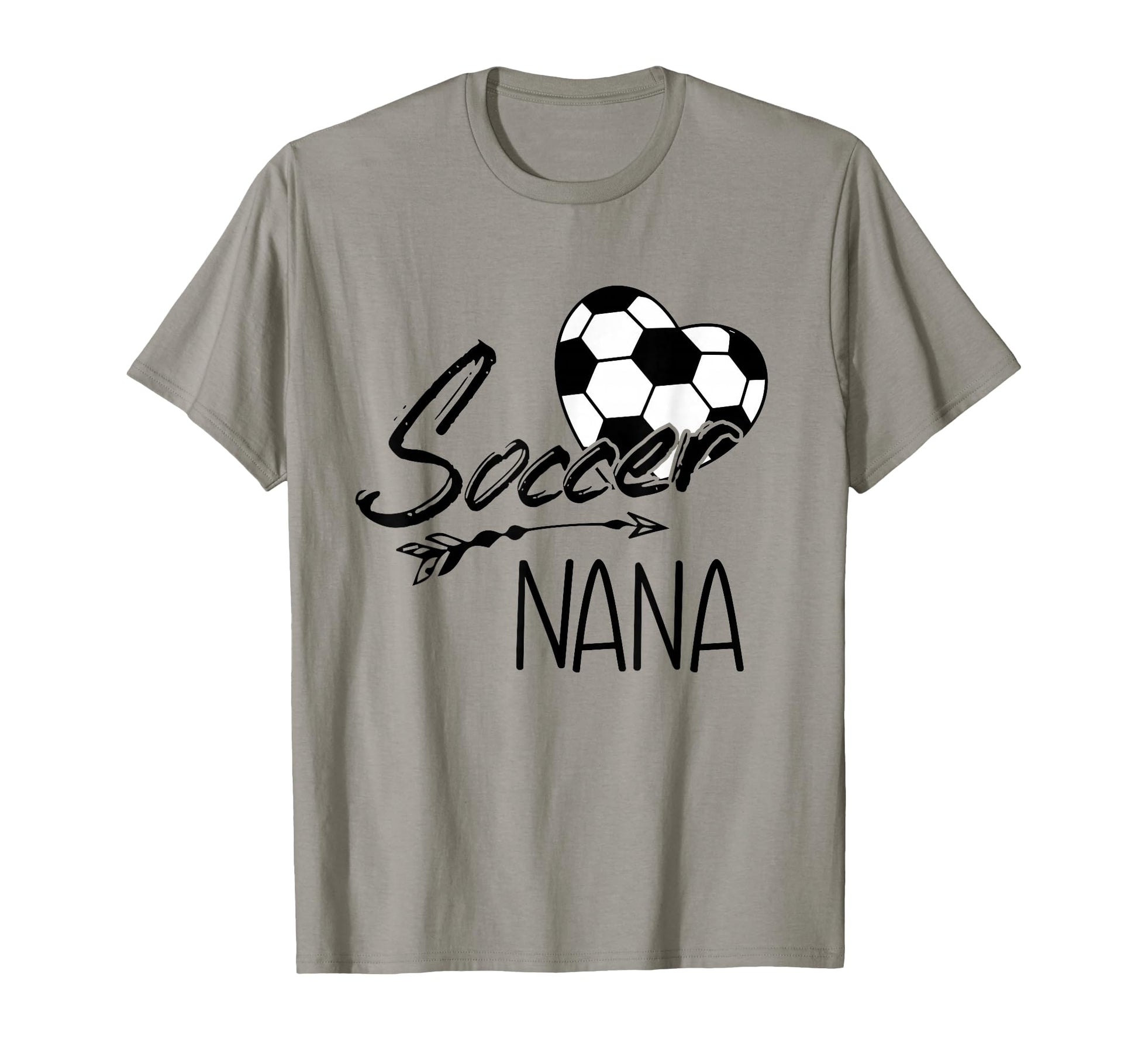 Soccer Nana Womens Grandma Gift T-Shirt - Minimalist Print for Adults - T-Shirt, Sweatshirt, Hoodie