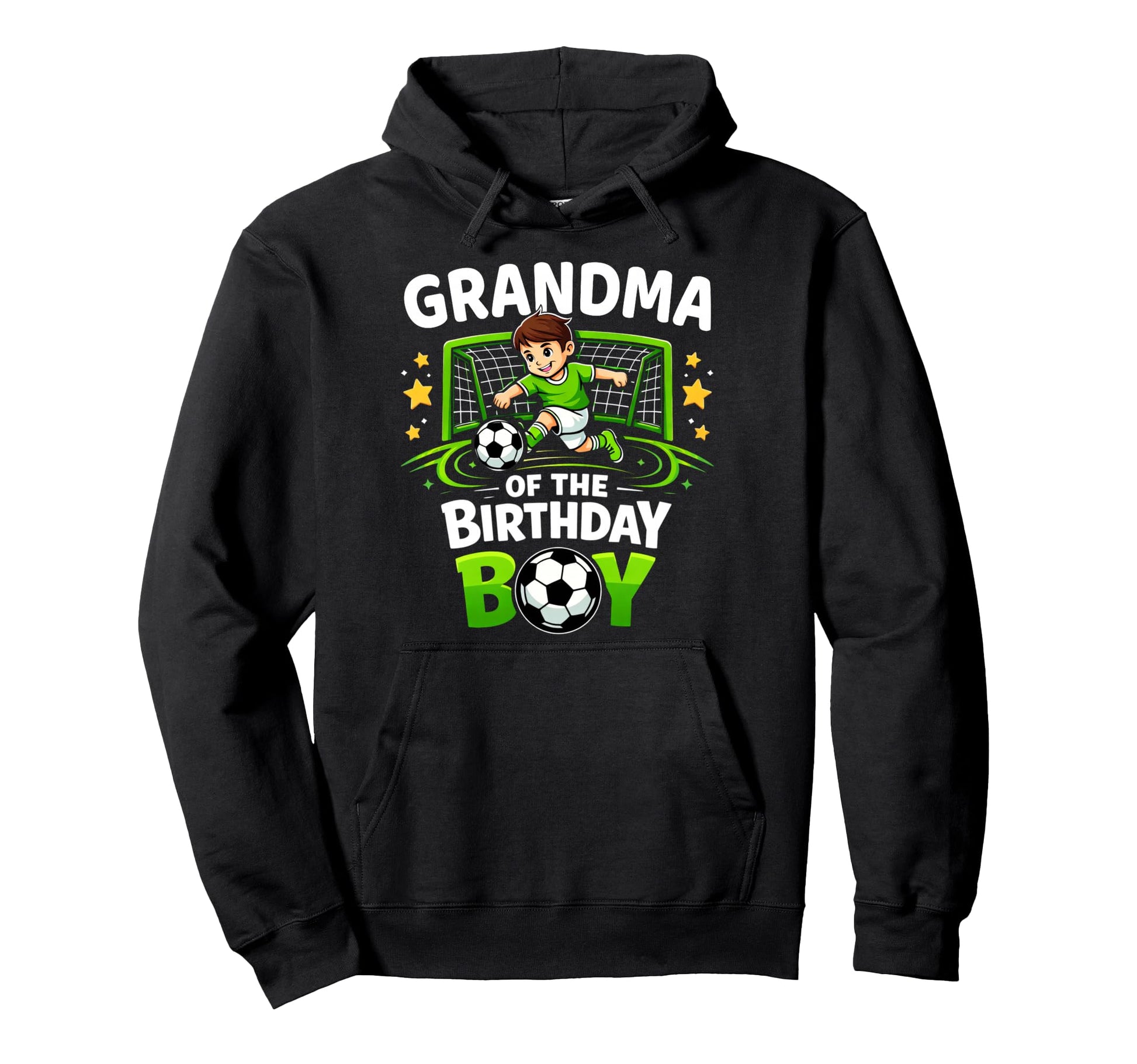 Grandma Birthday Soccer Ball Funny Soccer Hoodie - Streetwear Style Unisex - T-Shirt, Sweatshirt, Hoodie