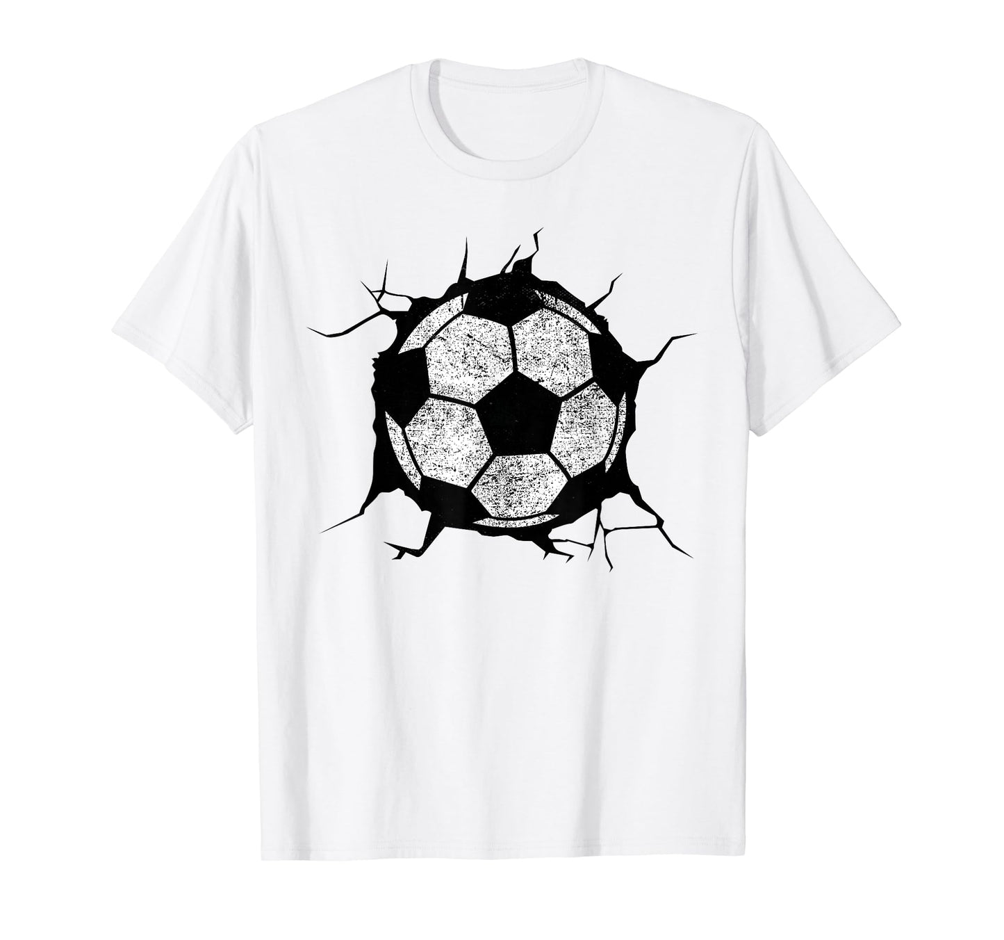 Sport Soccer Ball Breaking Wall Soccer T-Shirt - Fun Novelty Design Unisex - T-Shirt, Sweatshirt, Hoodie