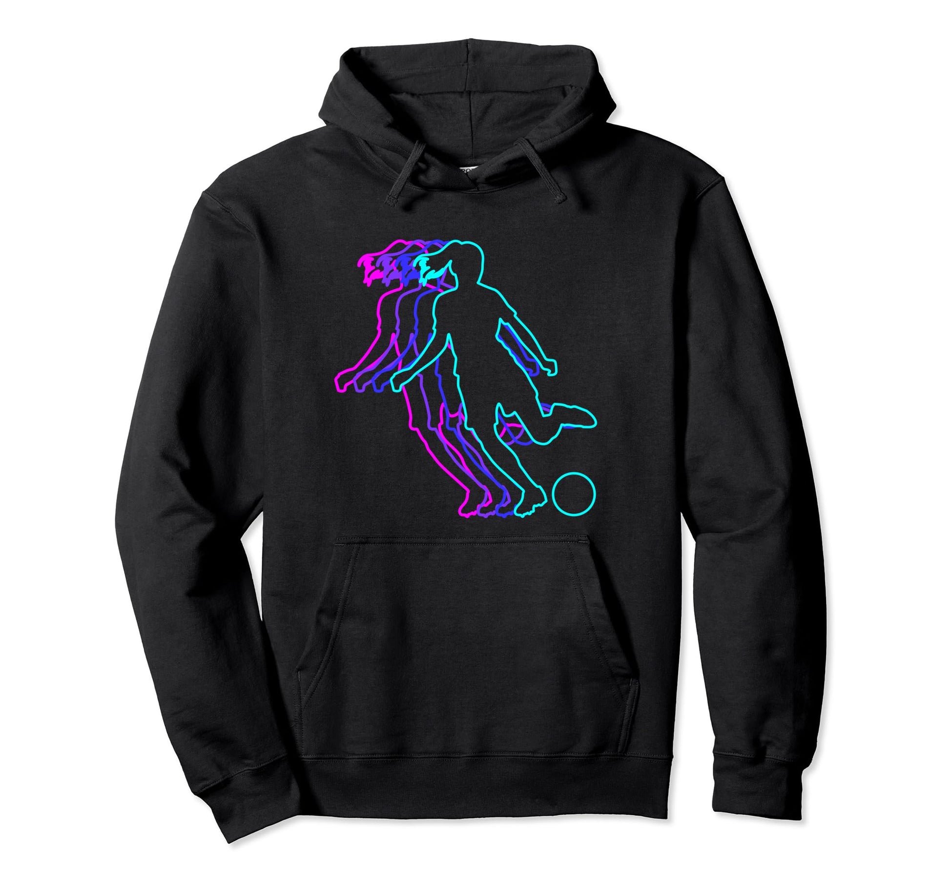 Soccer Player Hoodie - Trendy Graphic Men Women - T-Shirt, Sweatshirt, Hoodie