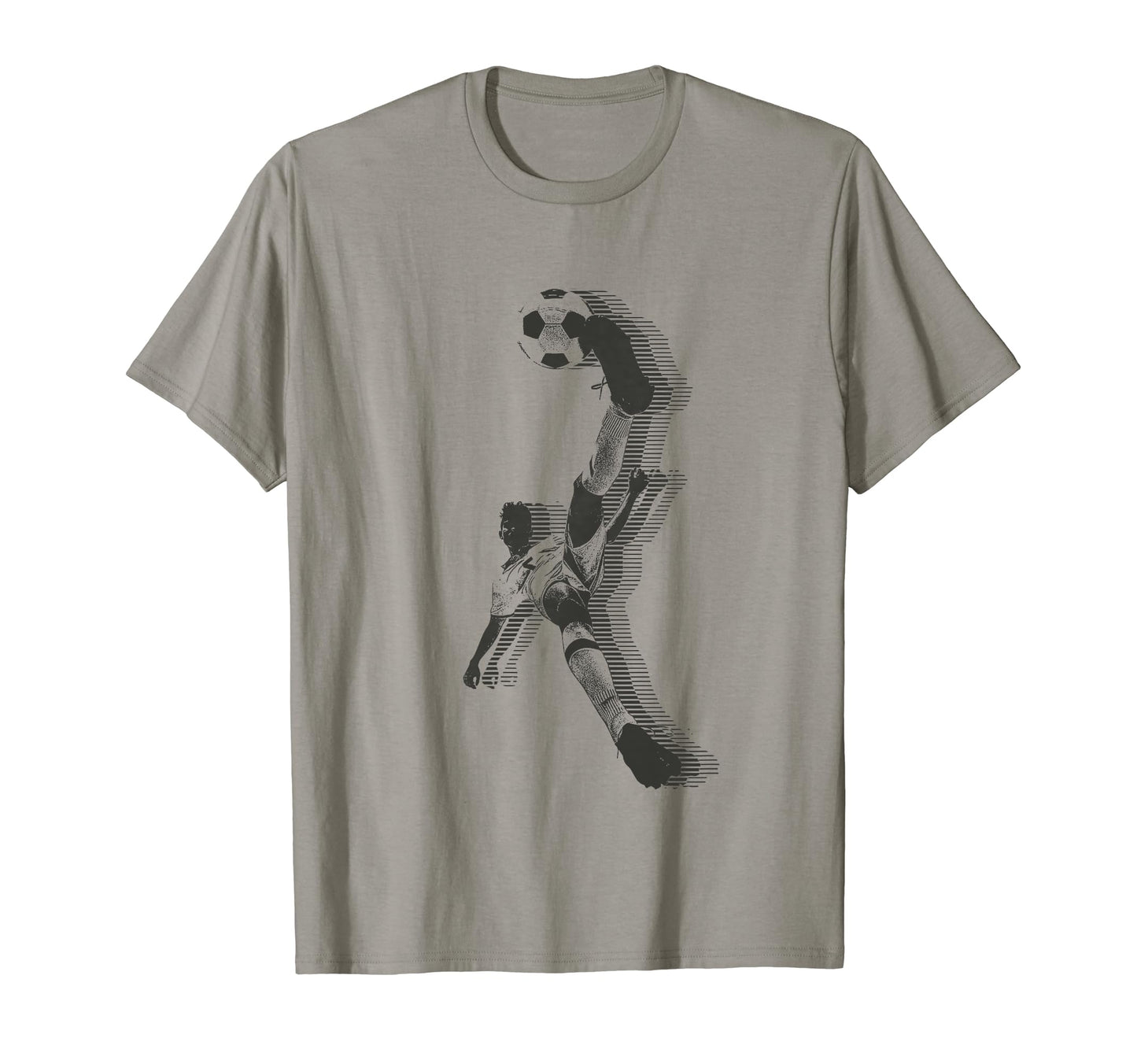 Football Player Line Art Soccer T-Shirt - Casual Everyday Wear Men Women - T-Shirt, Sweatshirt, Hoodie